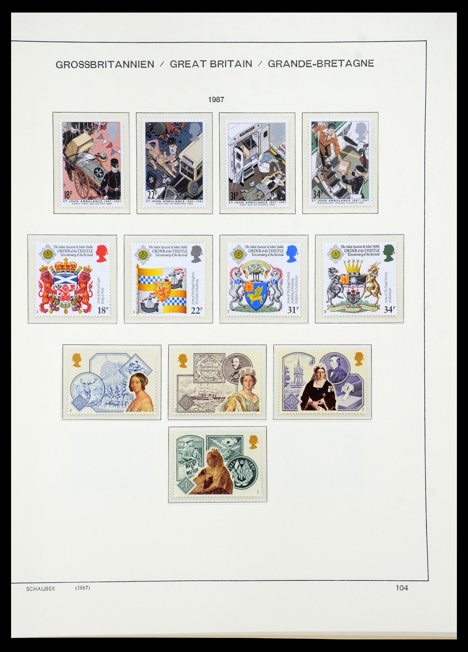 35684 083 - Postzegelverzameling 35684 Engeland en gebieden 1931-2009.