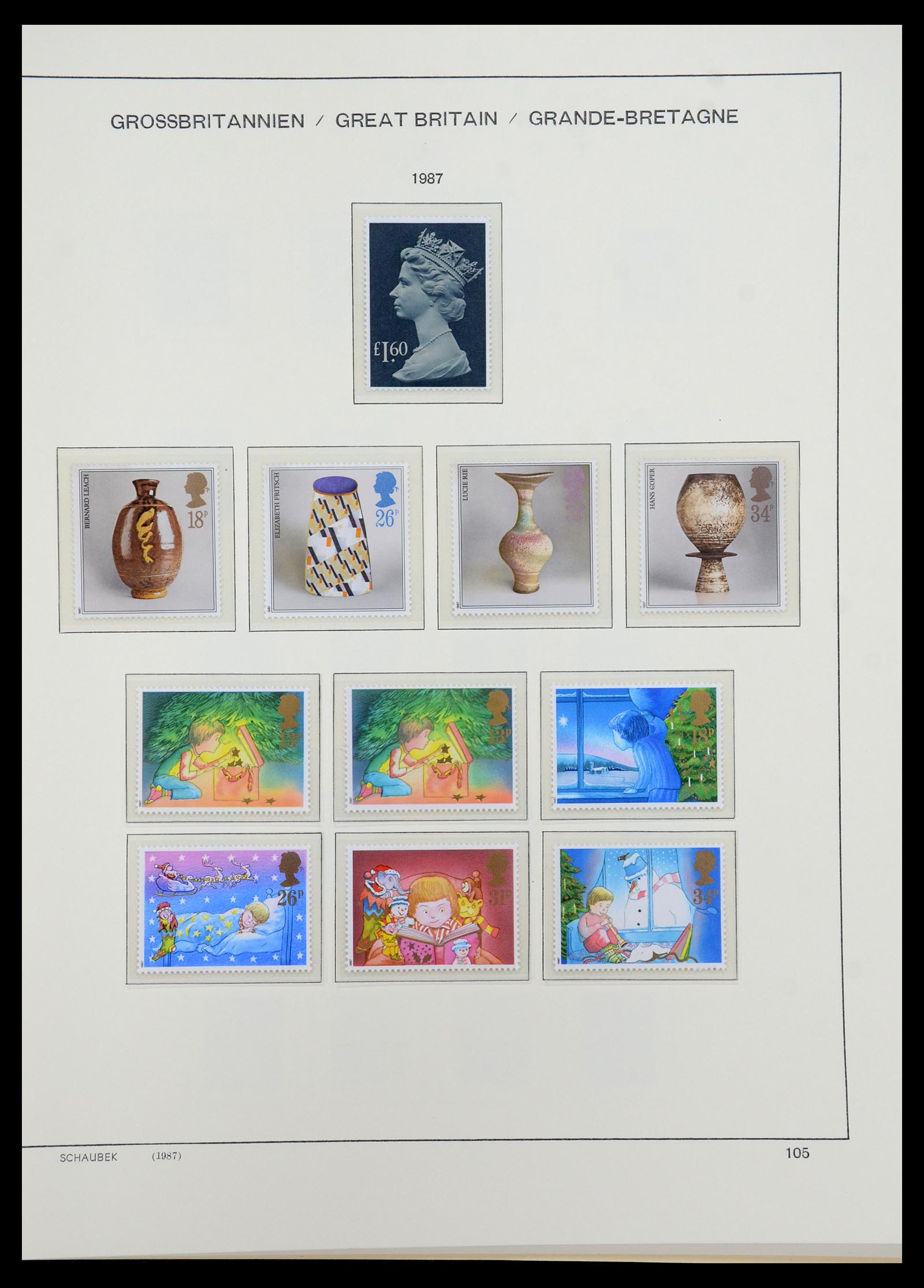 35684 084 - Postzegelverzameling 35684 Engeland en gebieden 1931-2009.