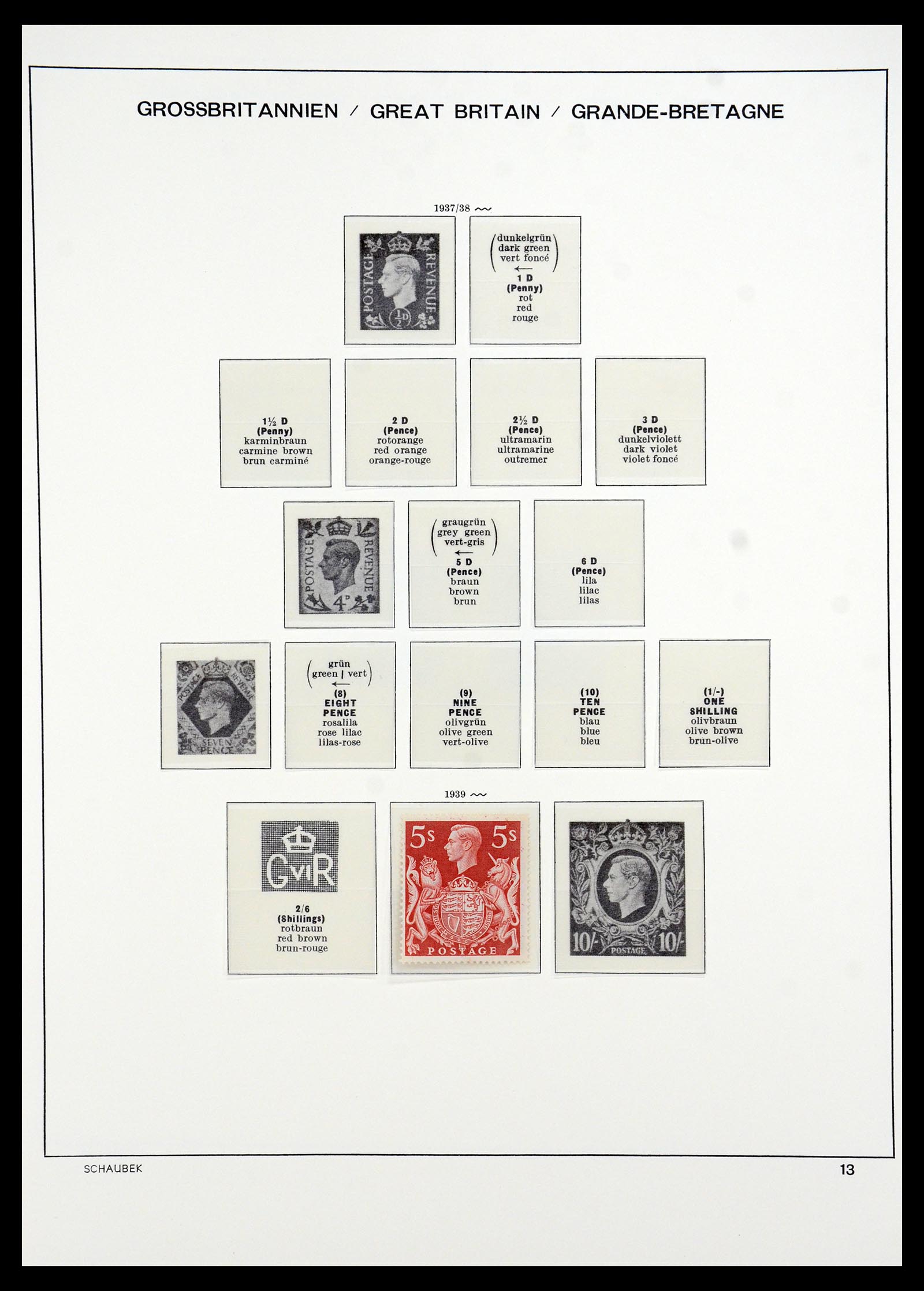 35684 560 - Postzegelverzameling 35684 Engeland en gebieden 1931-2009.