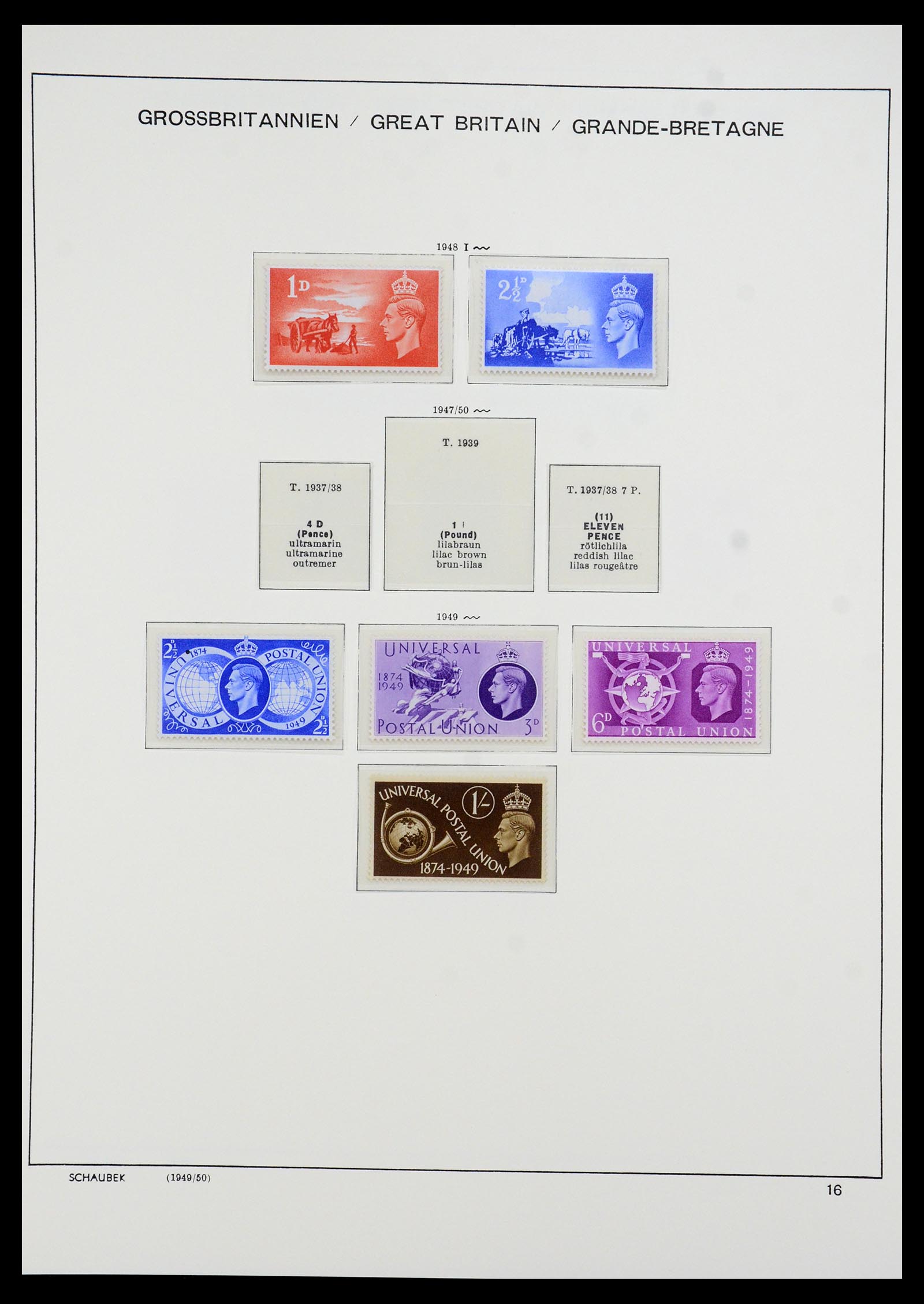 35684 563 - Postzegelverzameling 35684 Engeland en gebieden 1931-2009.