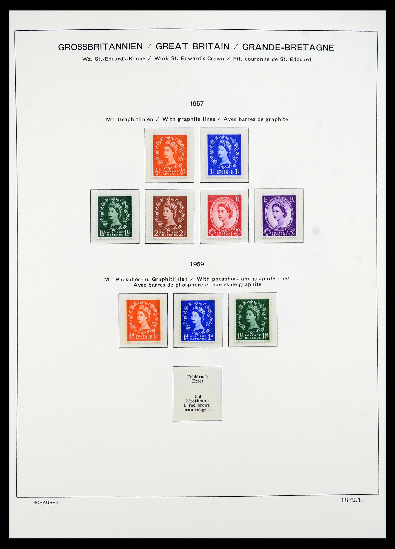 35684 568 - Postzegelverzameling 35684 Engeland en gebieden 1931-2009.
