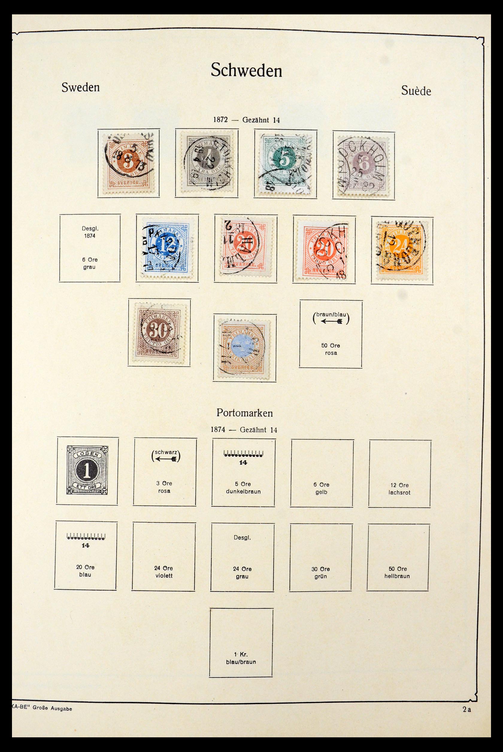 35687 005 - Postzegelverzameling 35687 Zweden 1855-2013.