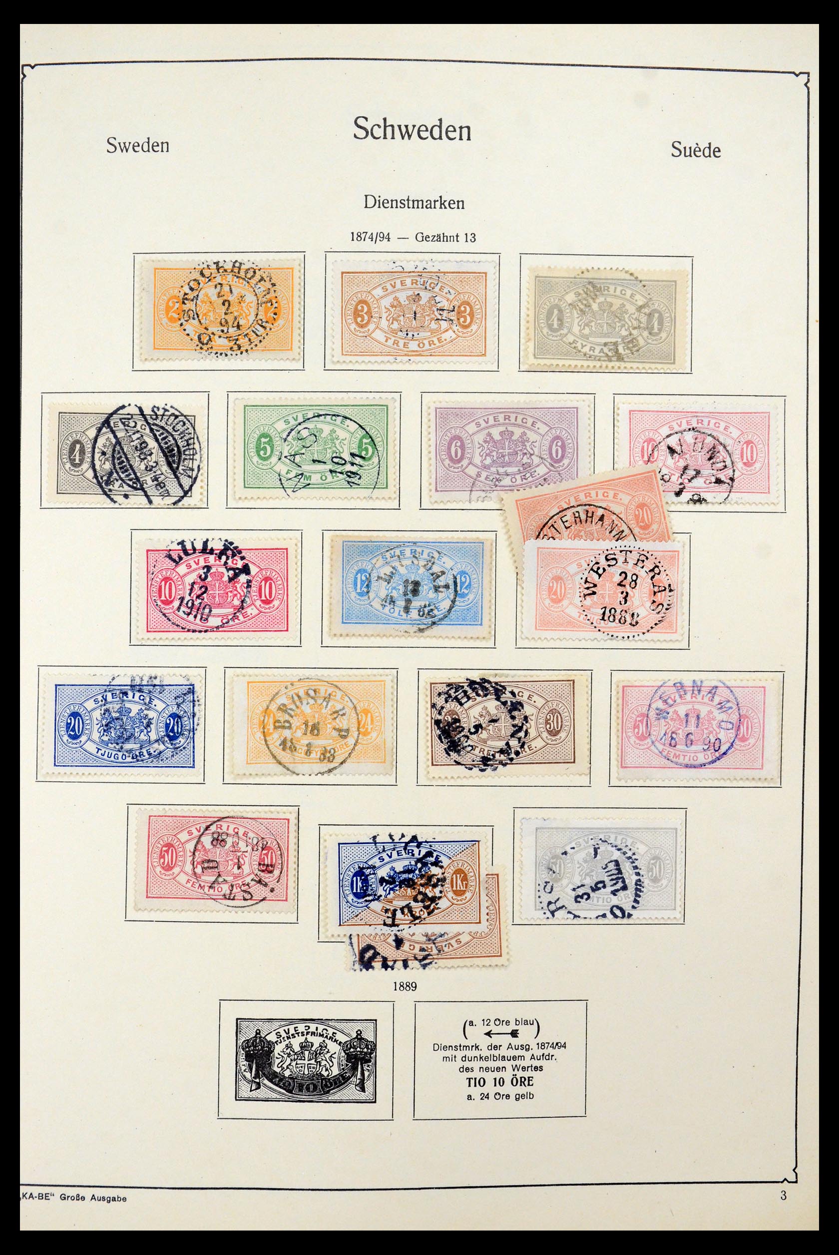 35687 007 - Stamp Collection 35687 Sweden 1855-2013.