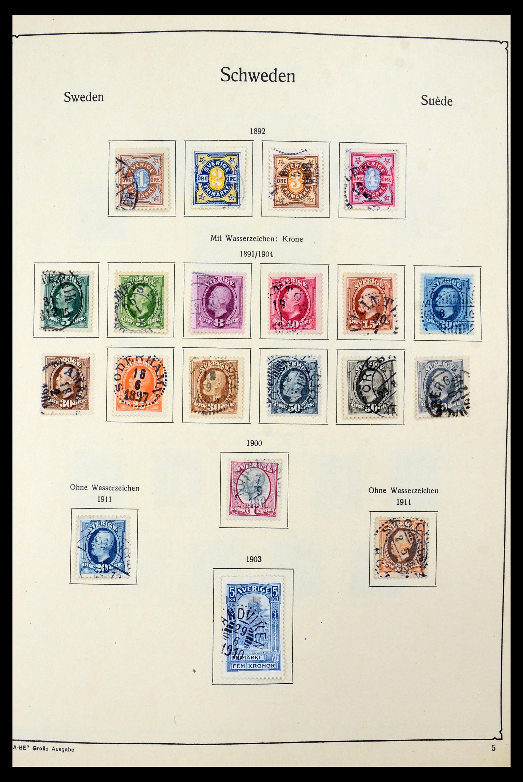 35687 009 - Postzegelverzameling 35687 Zweden 1855-2013.
