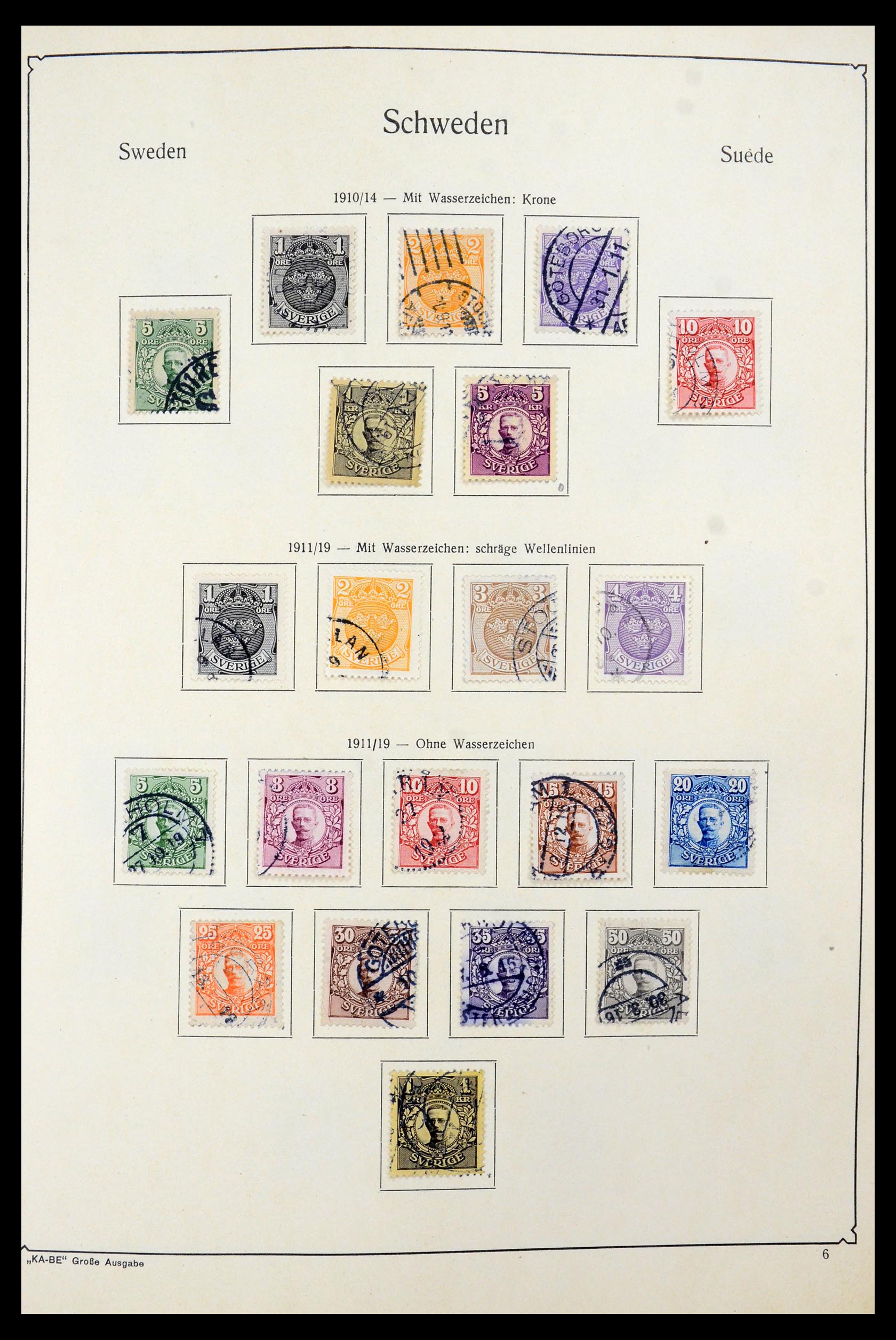 35687 010 - Postzegelverzameling 35687 Zweden 1855-2013.