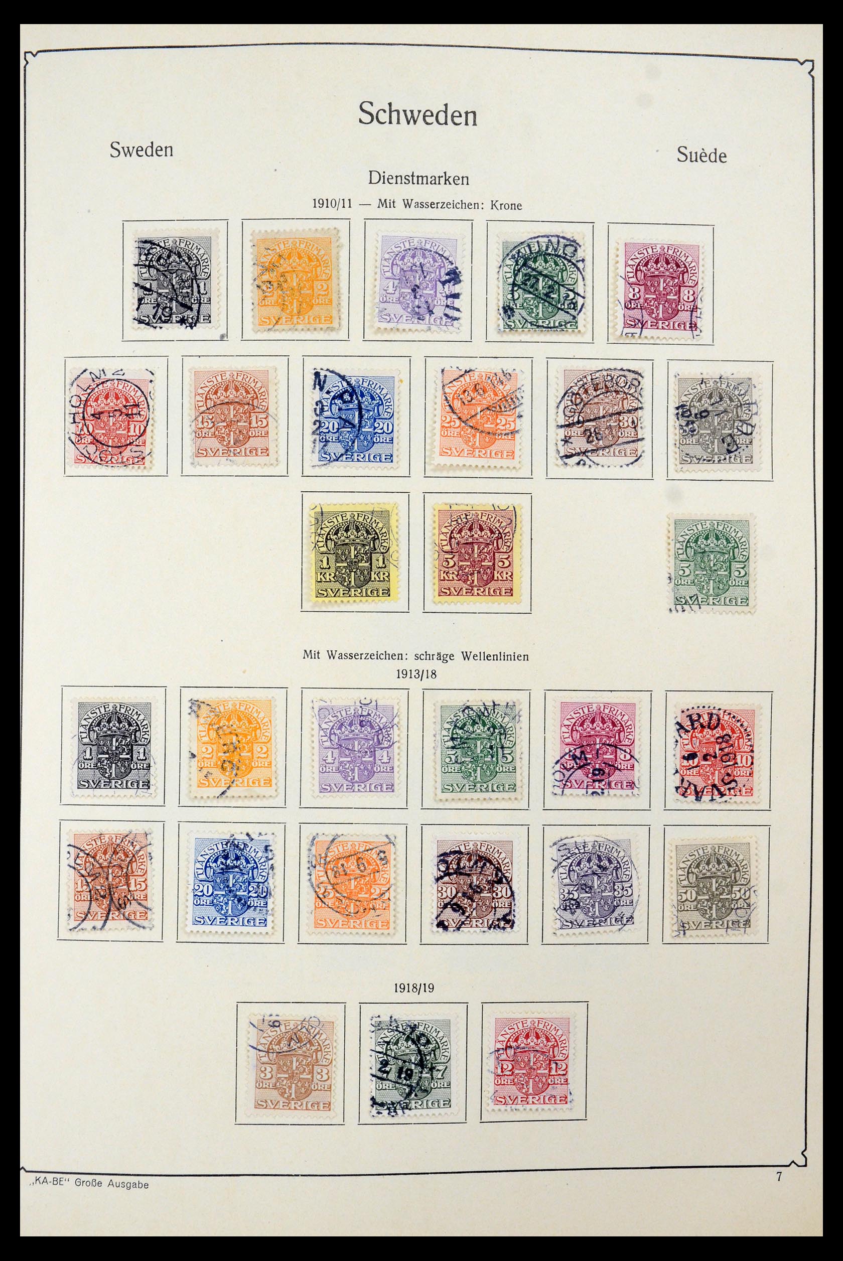 35687 011 - Postzegelverzameling 35687 Zweden 1855-2013.