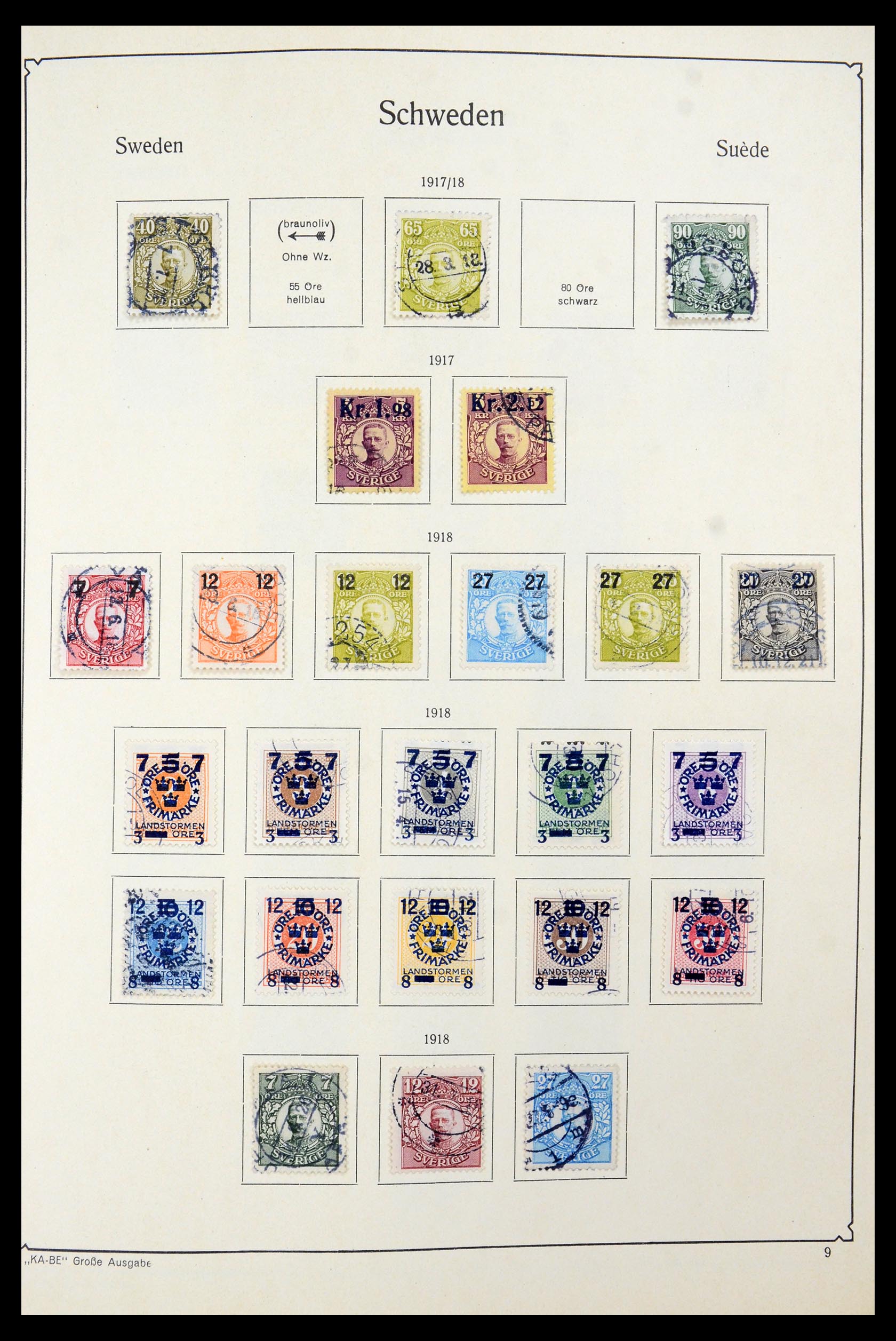 35687 013 - Postzegelverzameling 35687 Zweden 1855-2013.