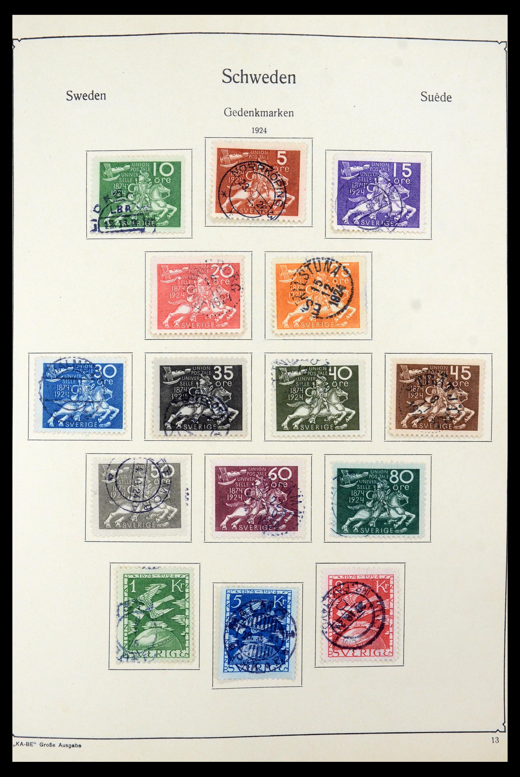 35687 019 - Postzegelverzameling 35687 Zweden 1855-2013.