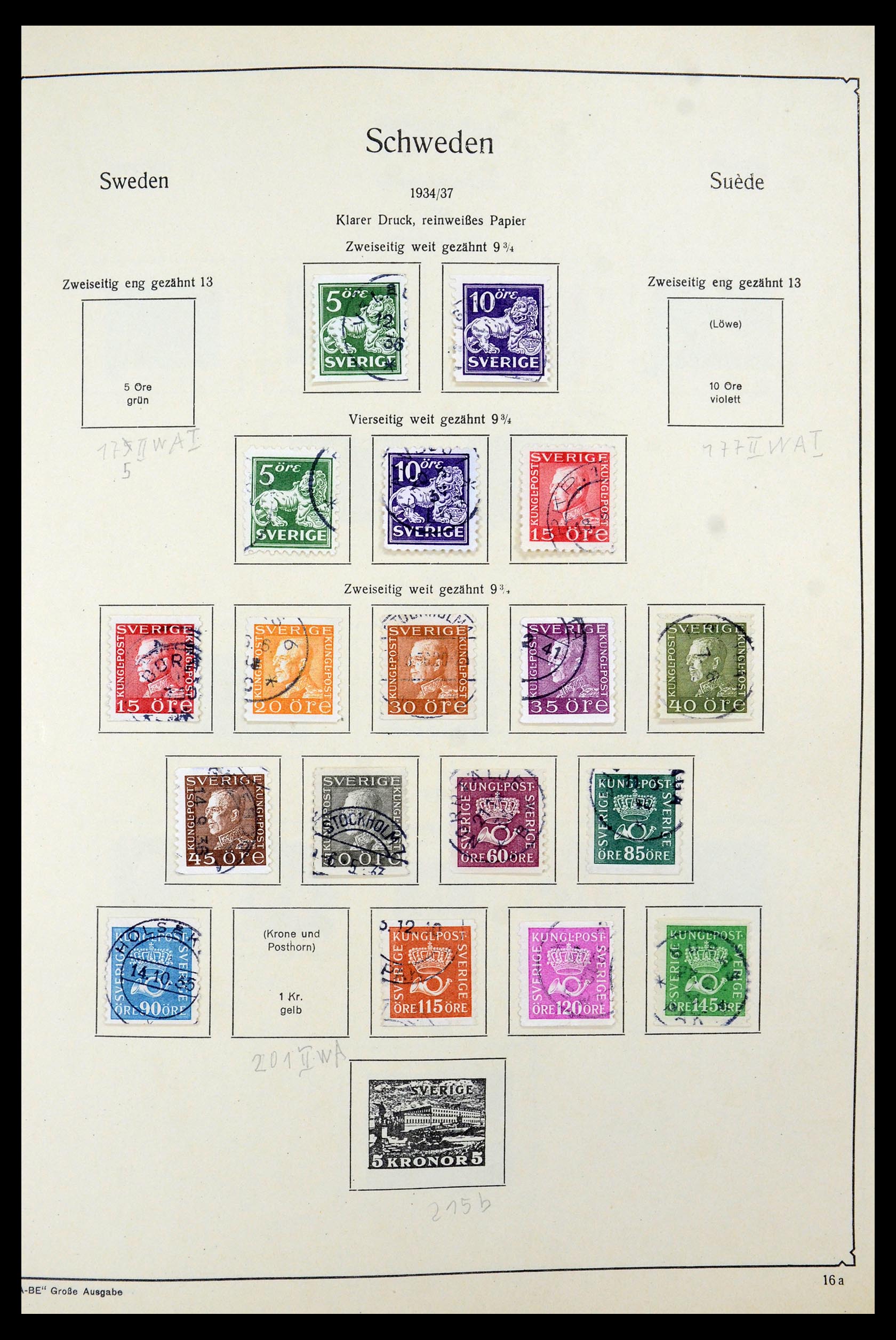 35687 025 - Postzegelverzameling 35687 Zweden 1855-2013.