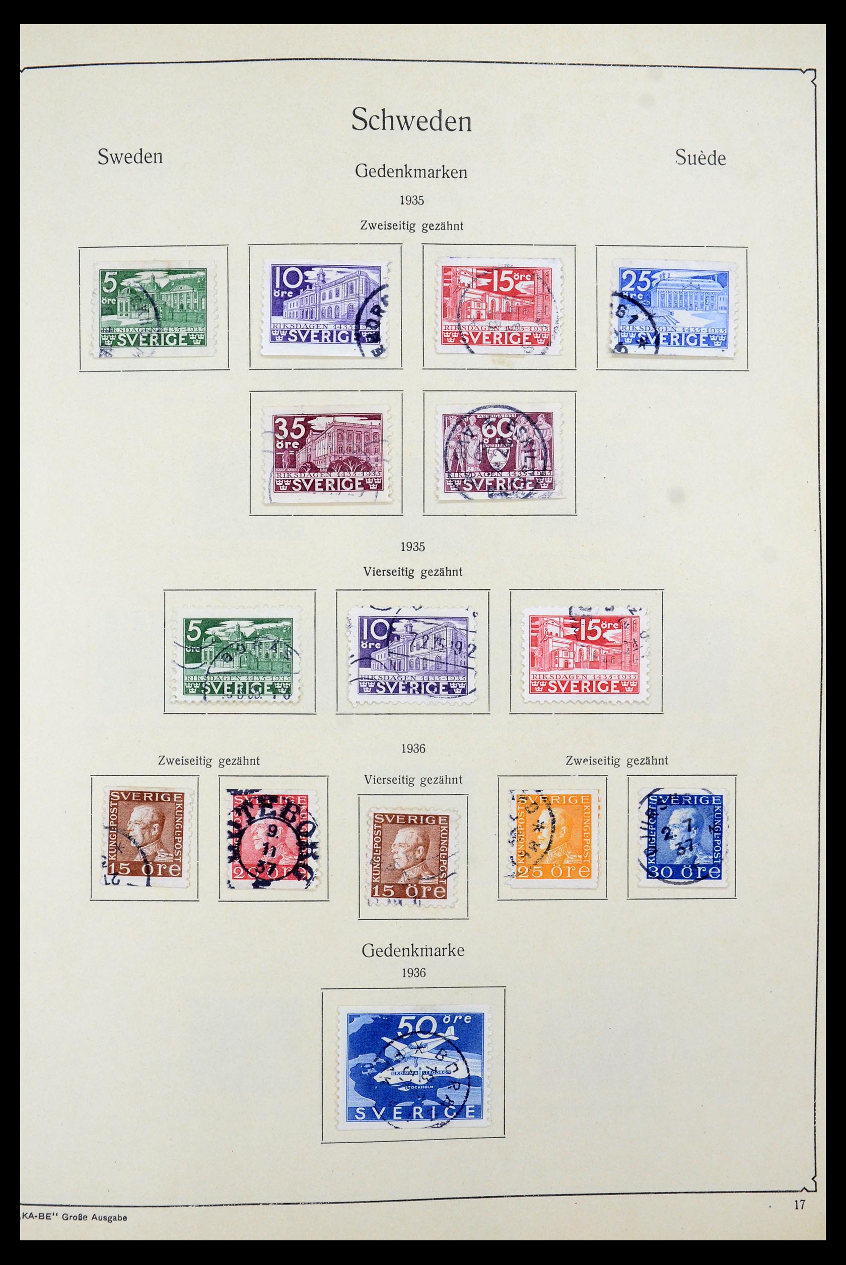 35687 026 - Postzegelverzameling 35687 Zweden 1855-2013.