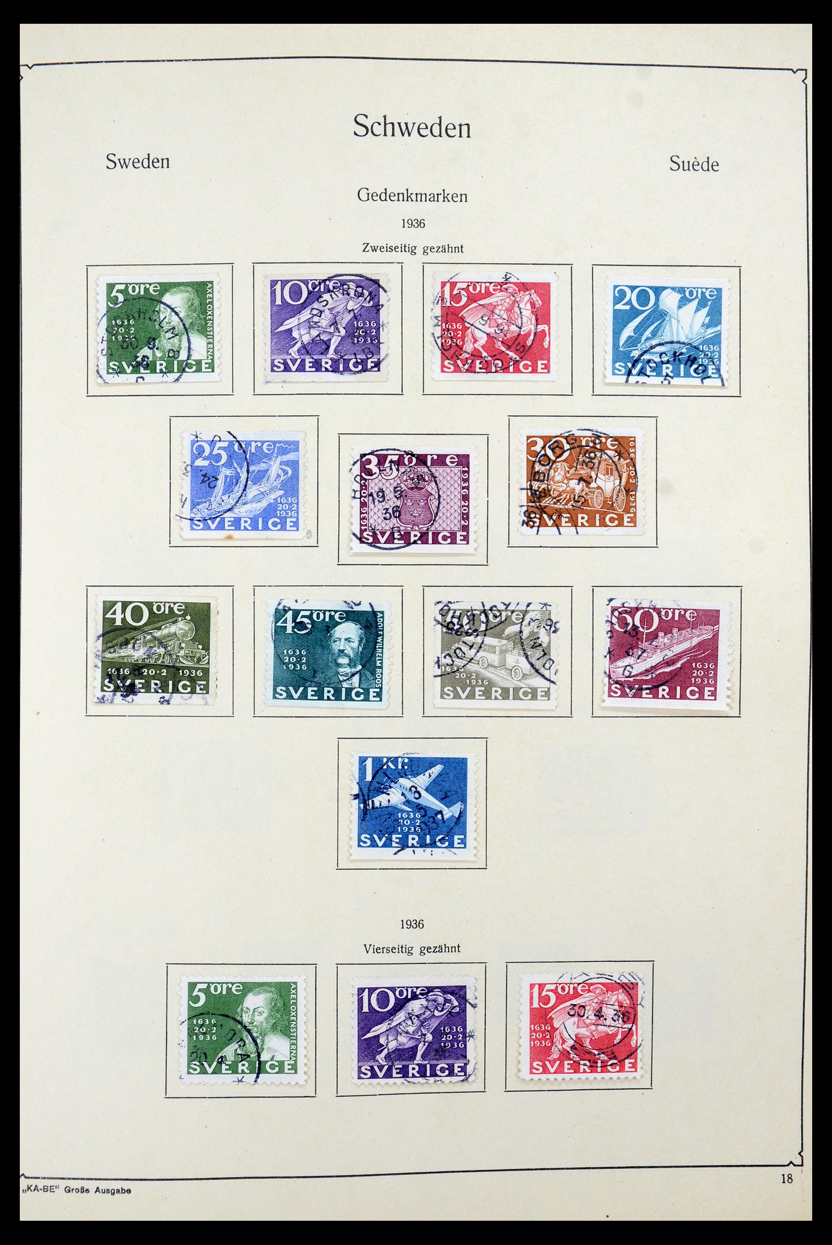 35687 027 - Postzegelverzameling 35687 Zweden 1855-2013.