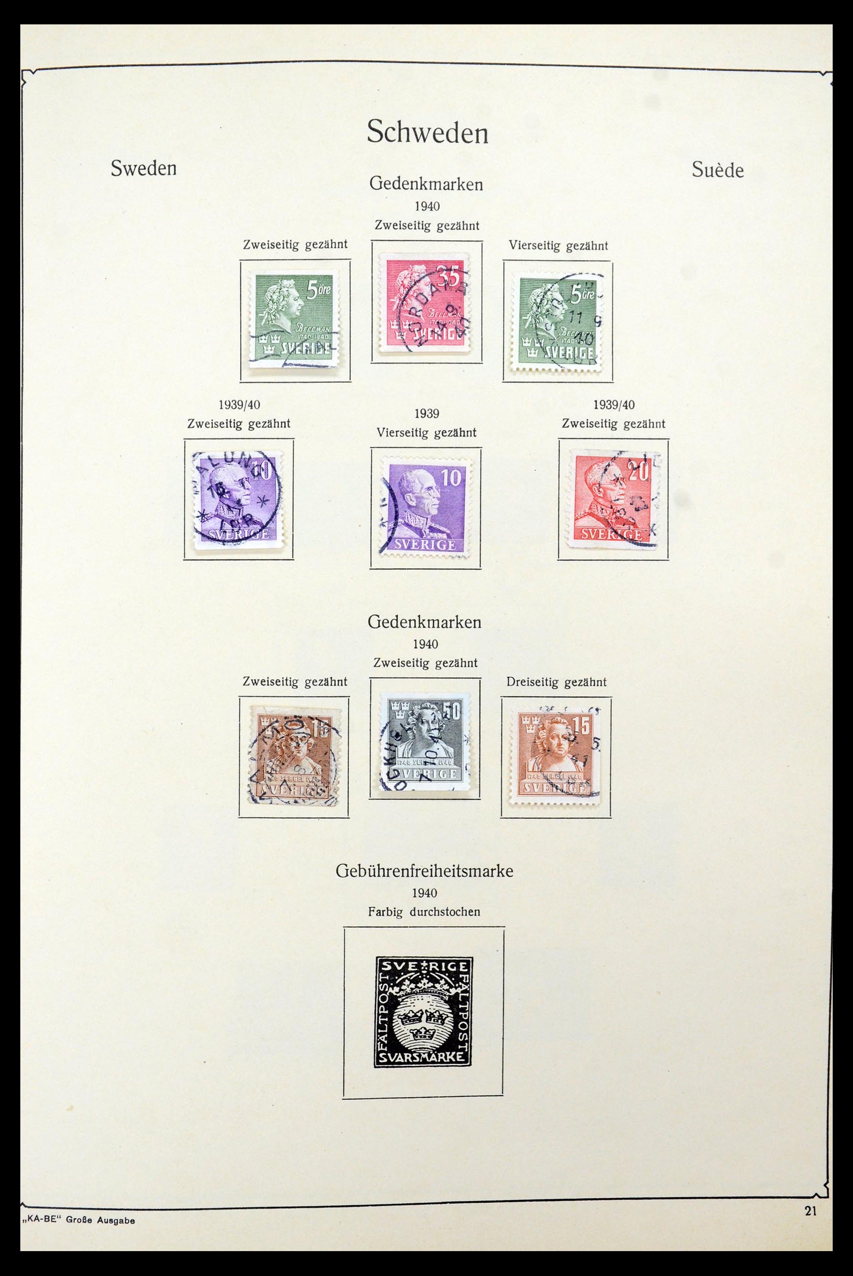 35687 030 - Stamp Collection 35687 Sweden 1855-2013.