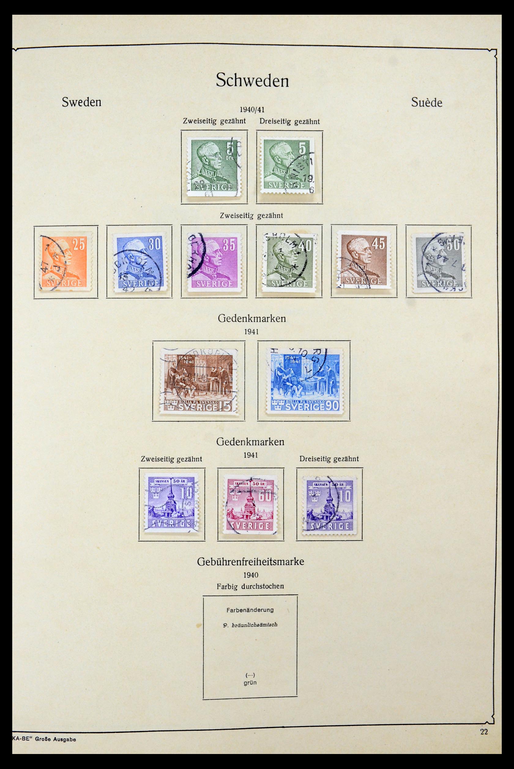 35687 032 - Postzegelverzameling 35687 Zweden 1855-2013.