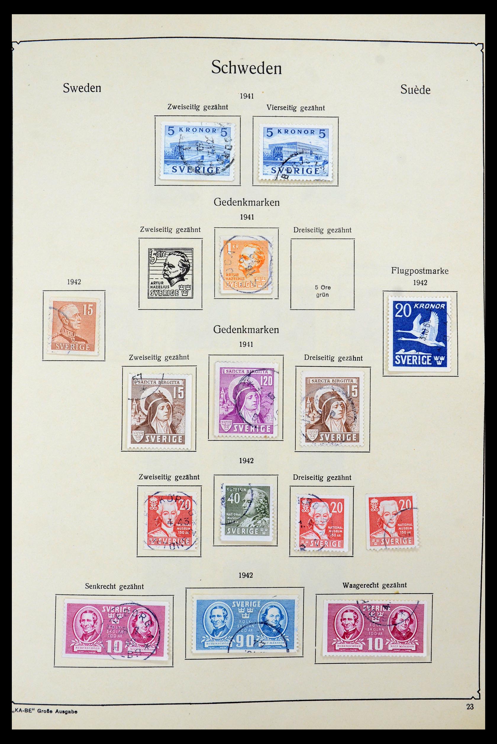35687 034 - Postzegelverzameling 35687 Zweden 1855-2013.