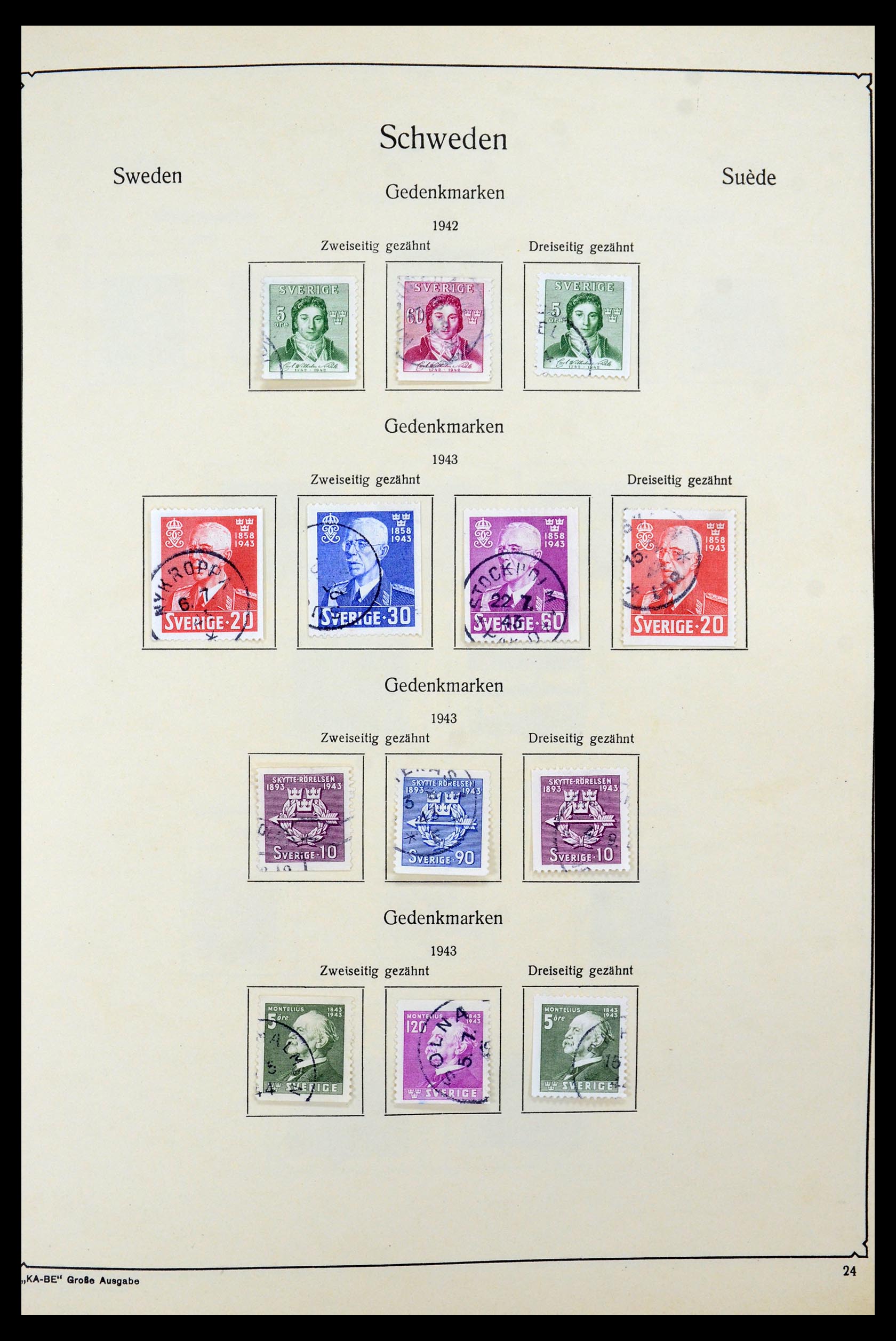 35687 035 - Postzegelverzameling 35687 Zweden 1855-2013.