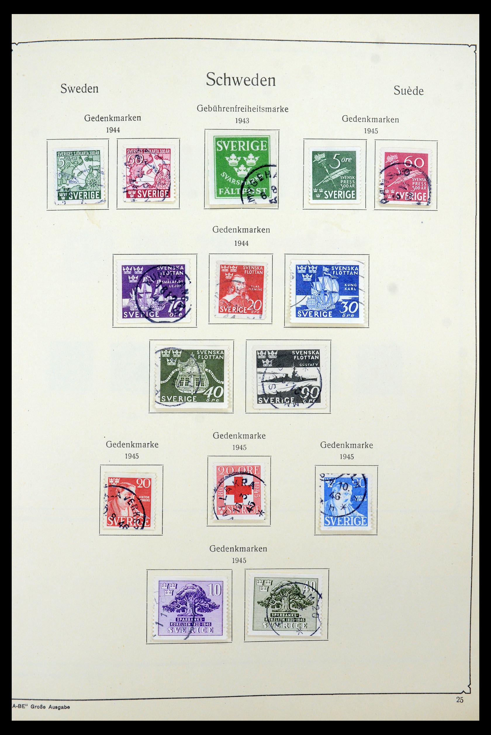 35687 036 - Postzegelverzameling 35687 Zweden 1855-2013.