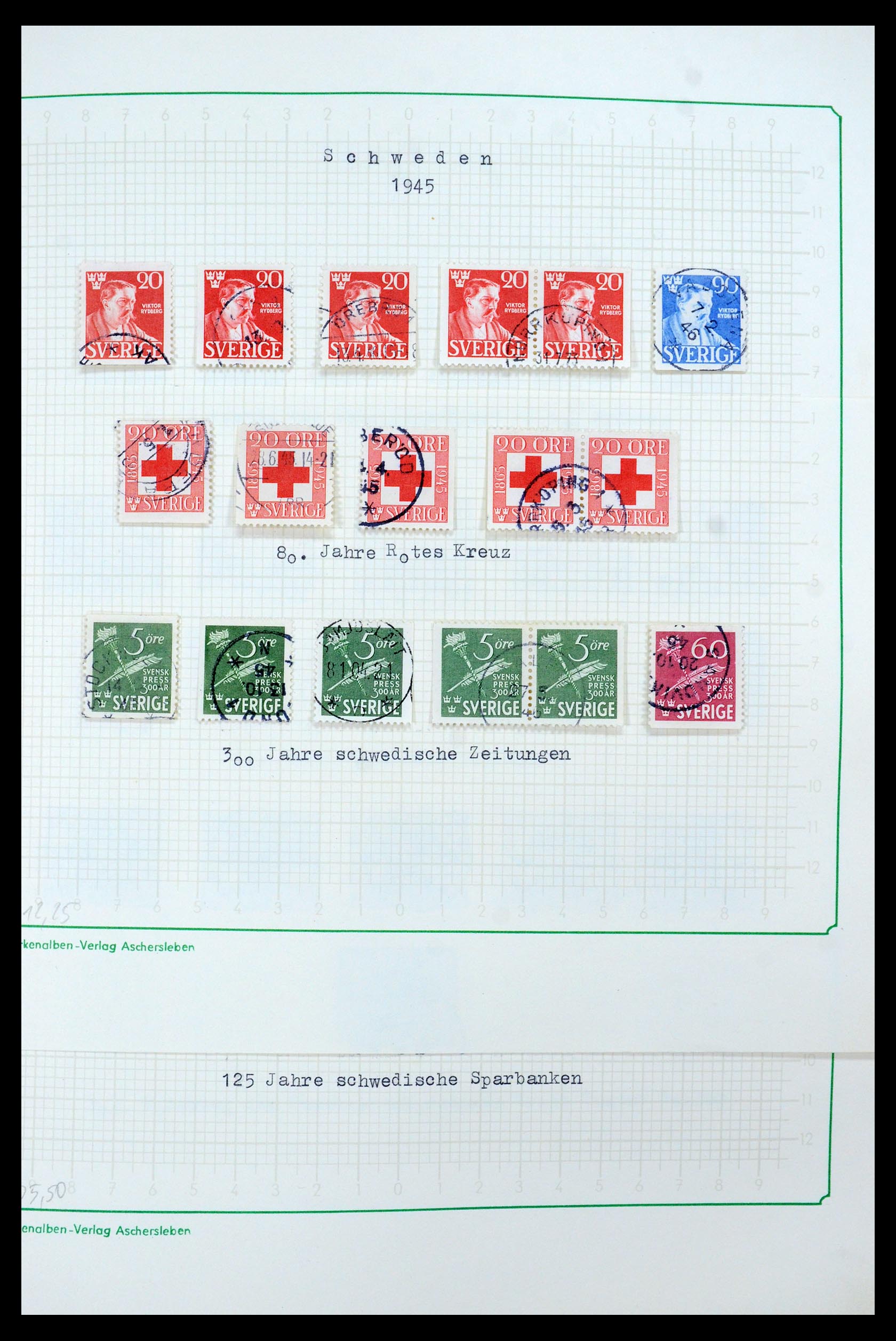 35687 037 - Postzegelverzameling 35687 Zweden 1855-2013.