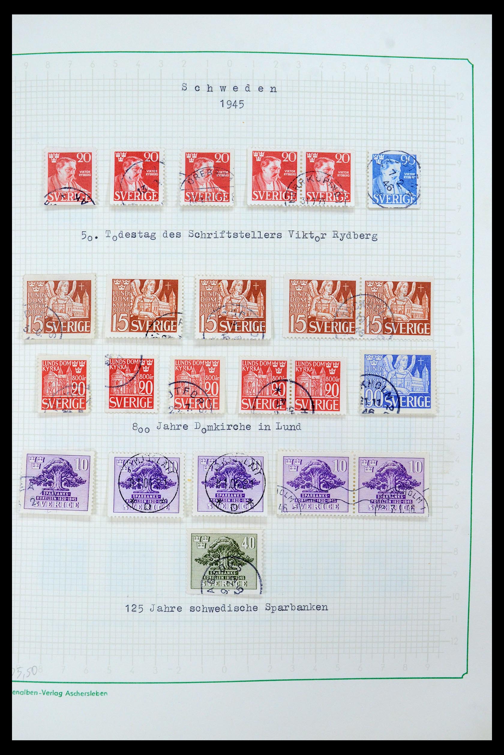 35687 038 - Postzegelverzameling 35687 Zweden 1855-2013.