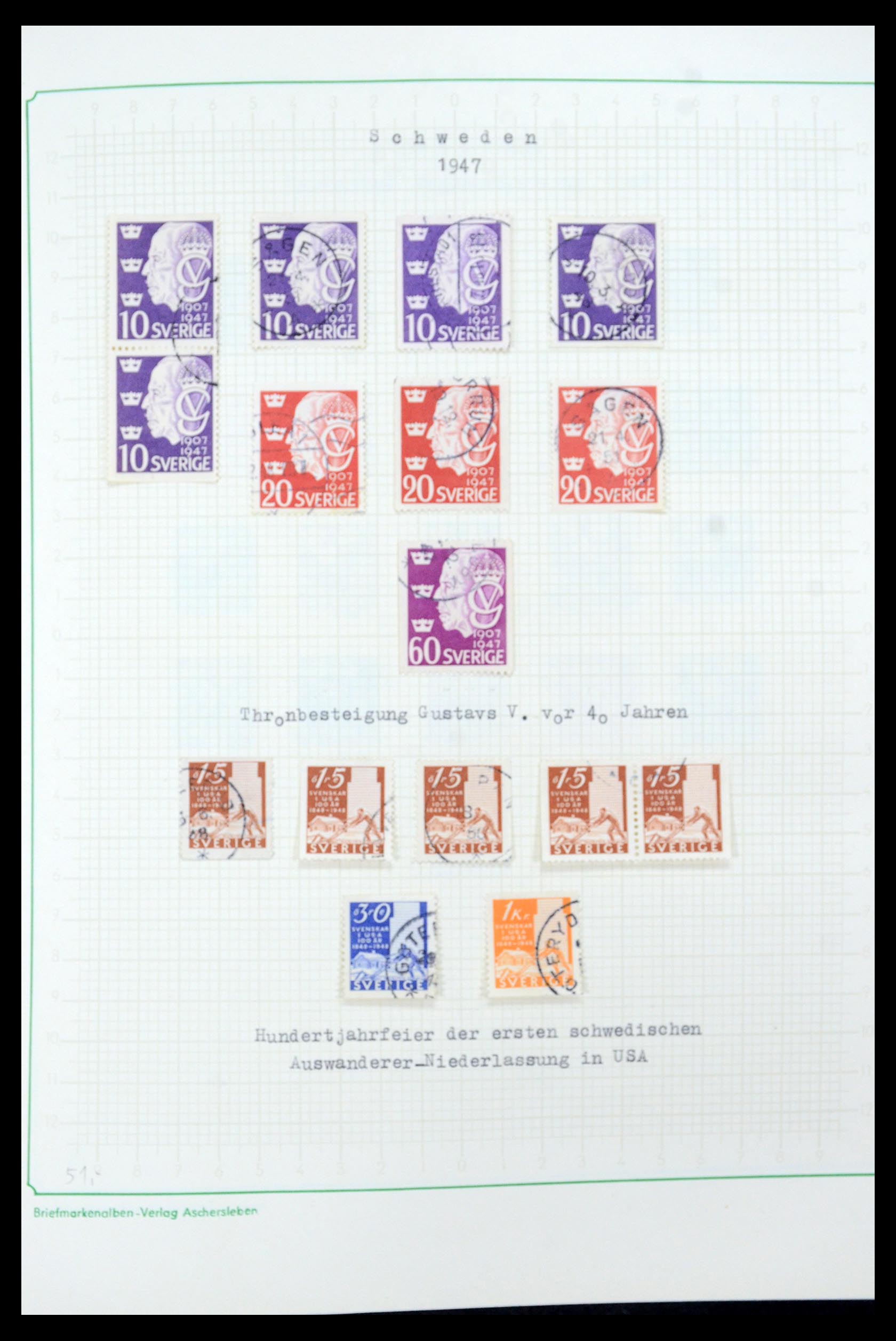 35687 040 - Postzegelverzameling 35687 Zweden 1855-2013.