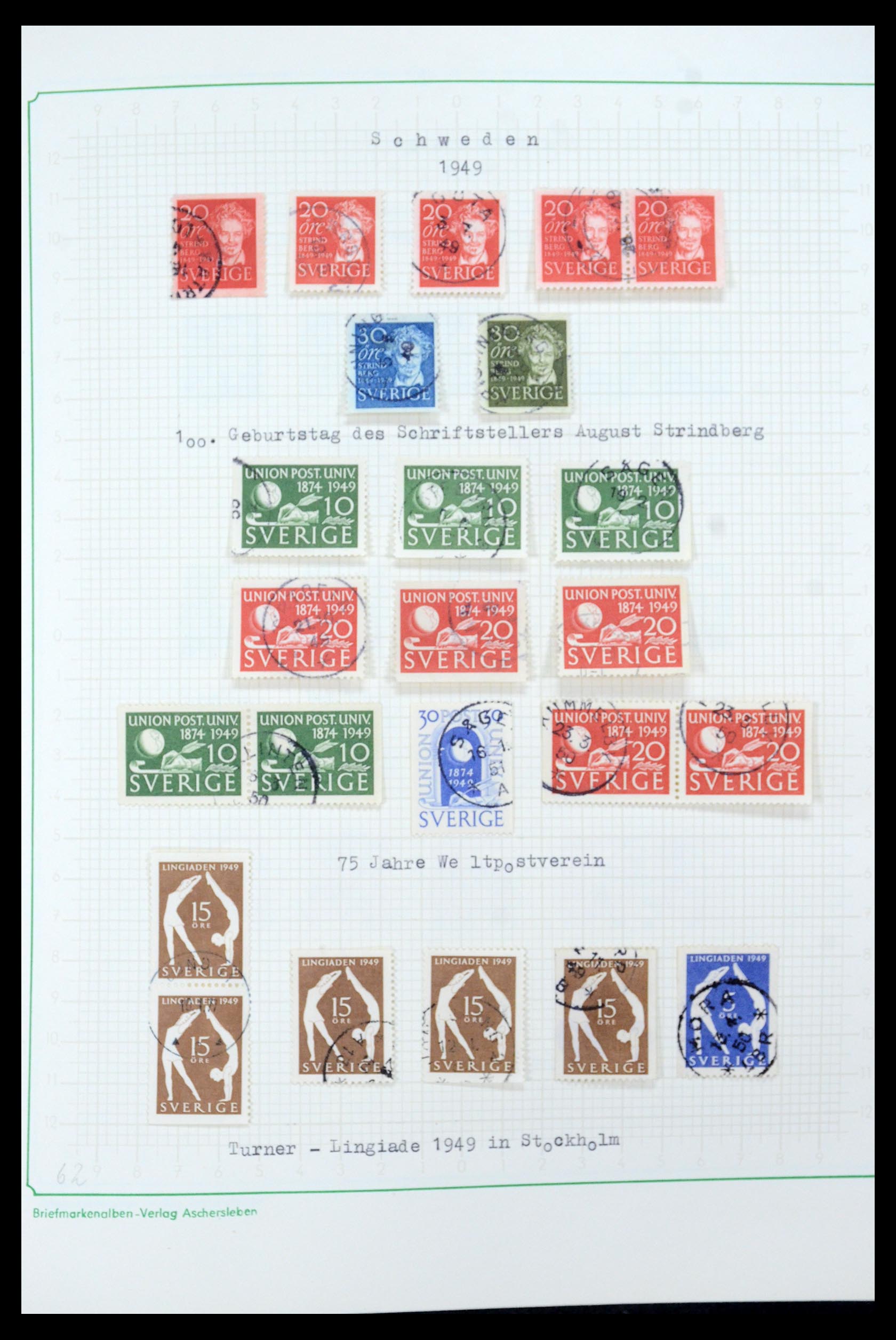 35687 042 - Postzegelverzameling 35687 Zweden 1855-2013.