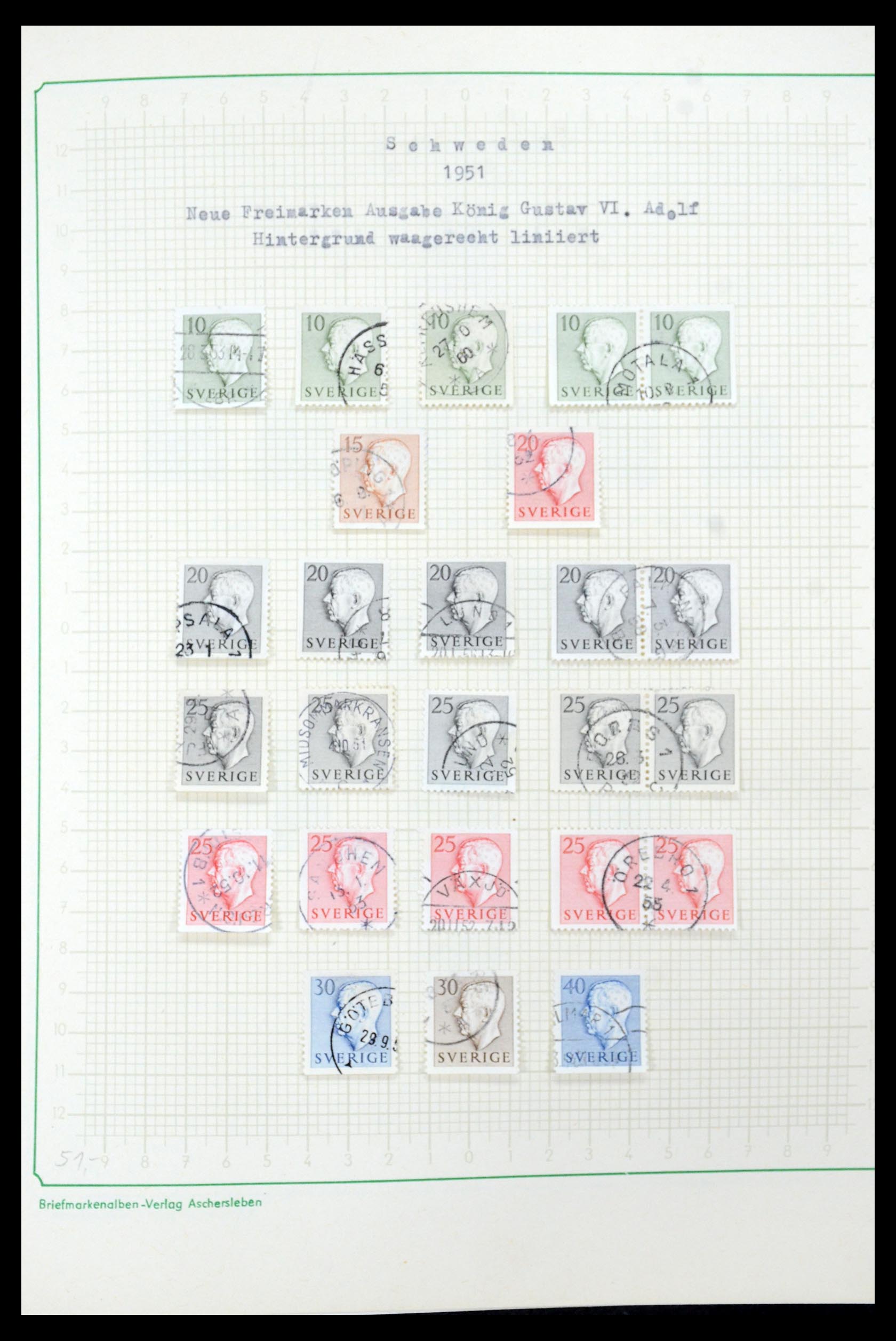 35687 043 - Postzegelverzameling 35687 Zweden 1855-2013.