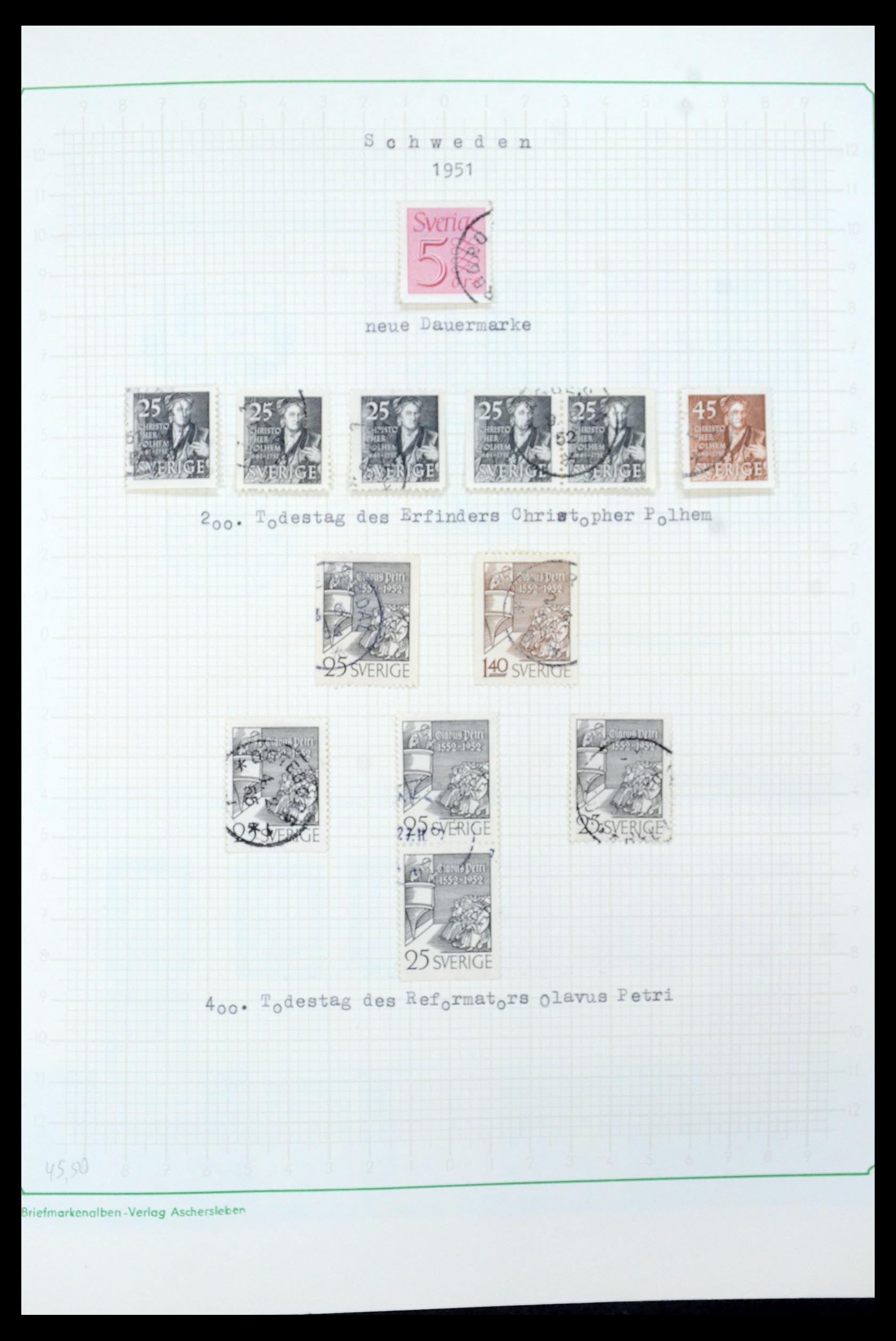 35687 044 - Postzegelverzameling 35687 Zweden 1855-2013.