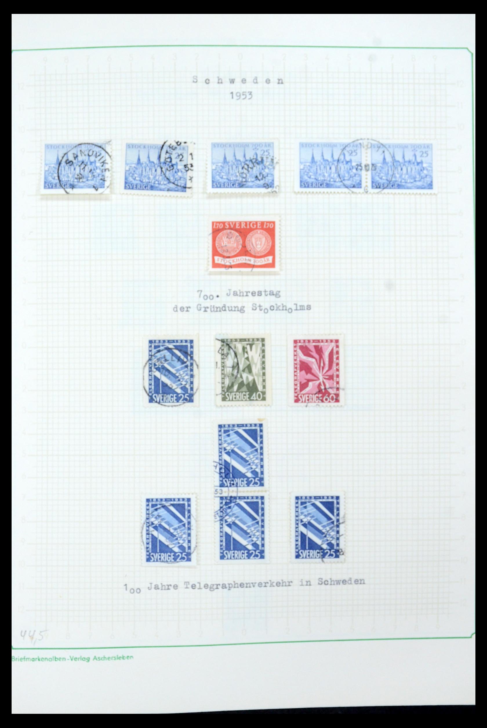 35687 047 - Postzegelverzameling 35687 Zweden 1855-2013.