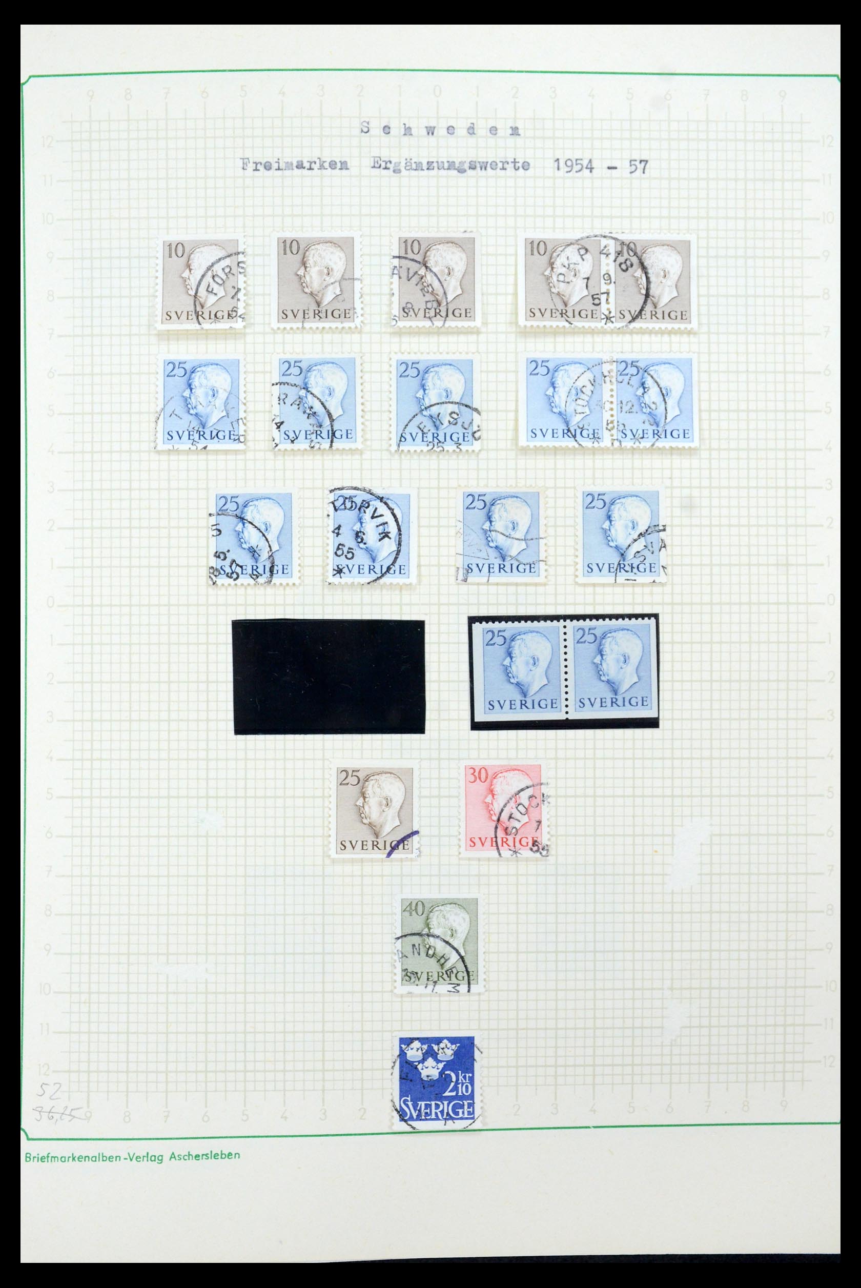 35687 048 - Postzegelverzameling 35687 Zweden 1855-2013.