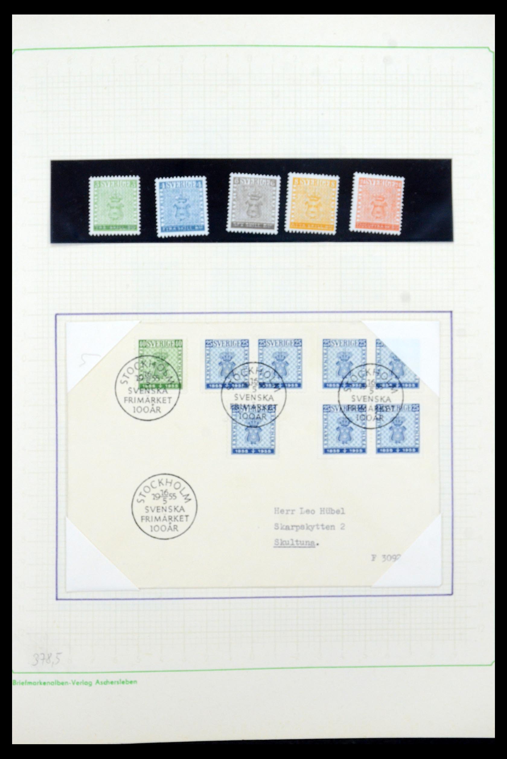 35687 052 - Postzegelverzameling 35687 Zweden 1855-2013.