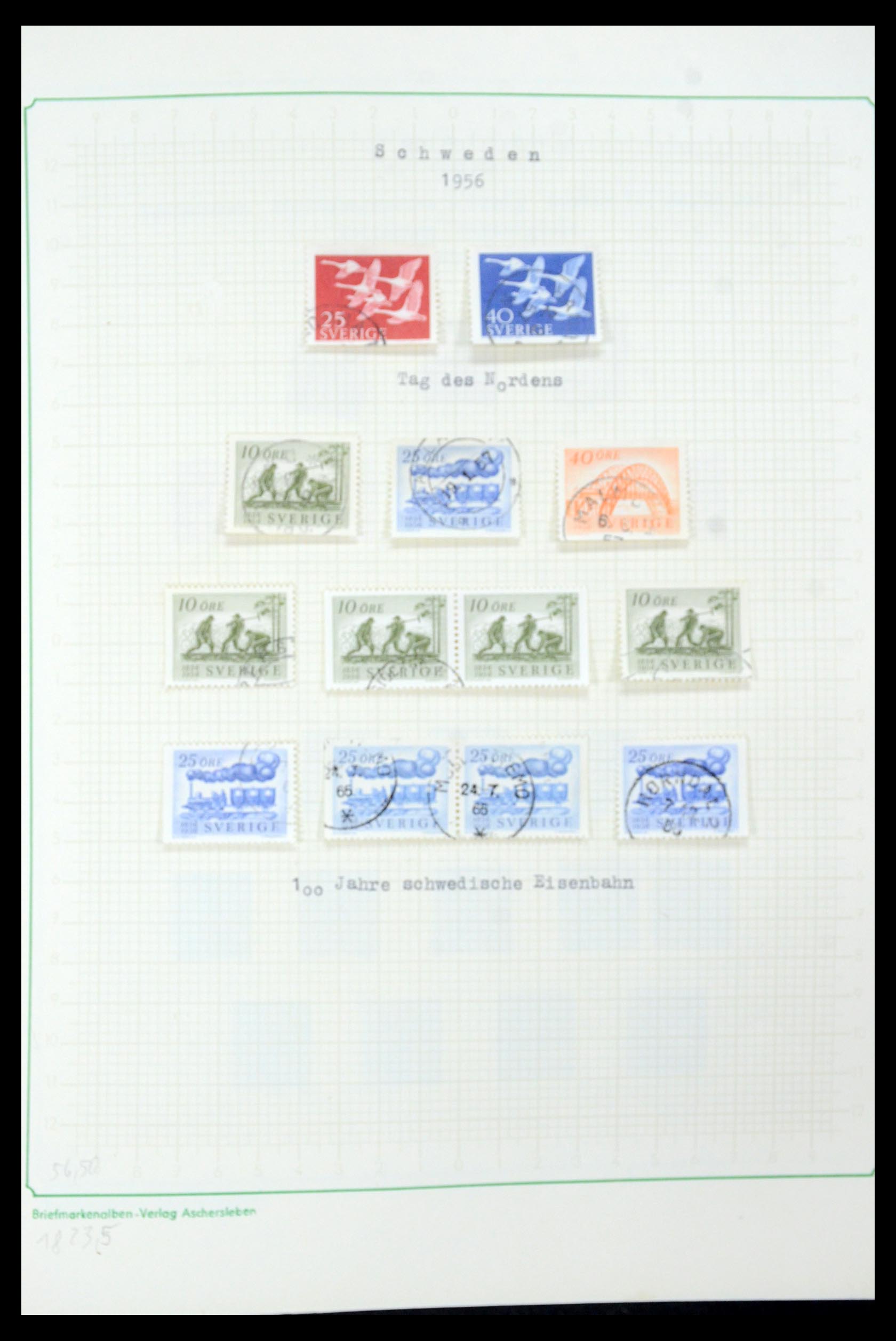 35687 055 - Postzegelverzameling 35687 Zweden 1855-2013.
