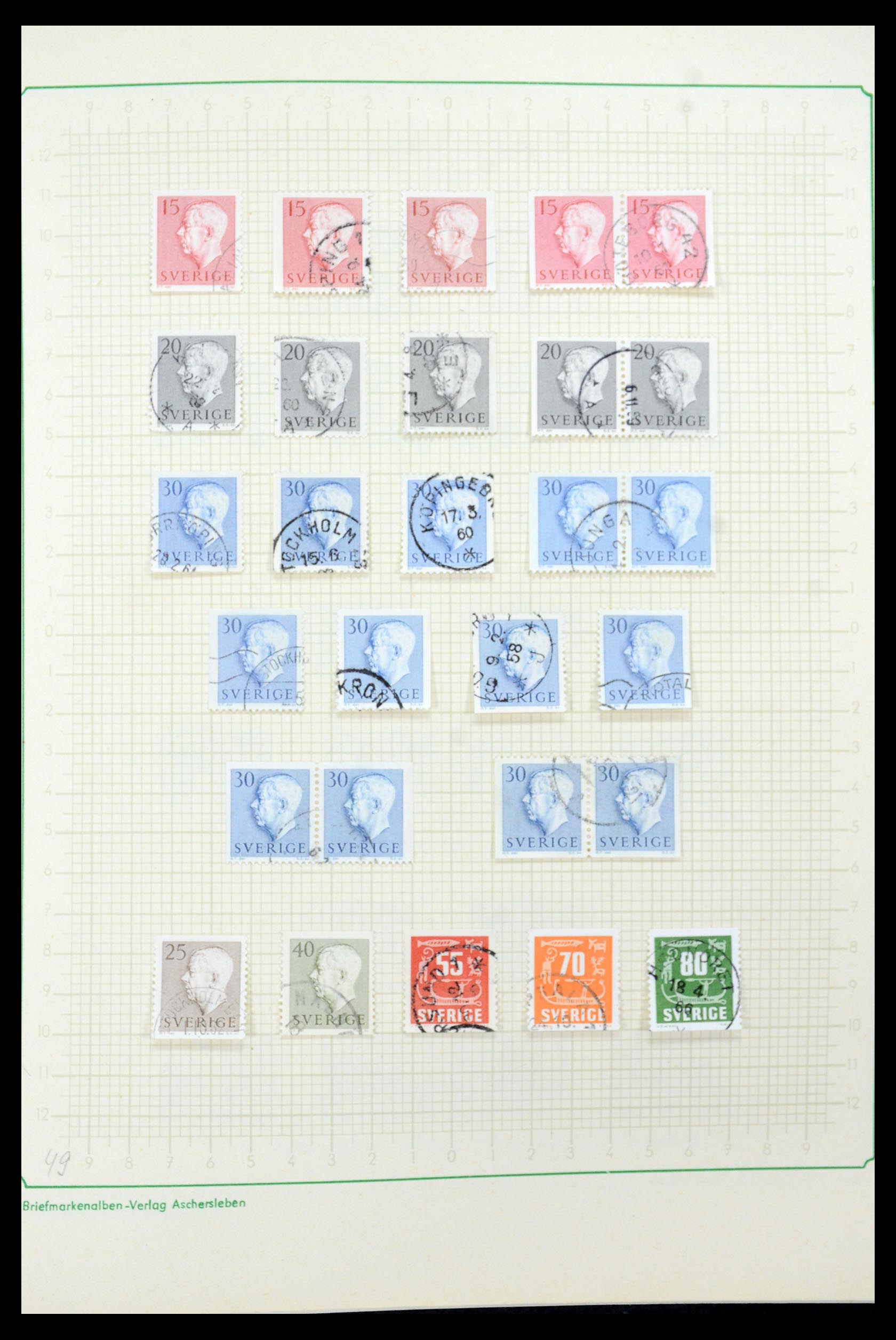 35687 057 - Postzegelverzameling 35687 Zweden 1855-2013.