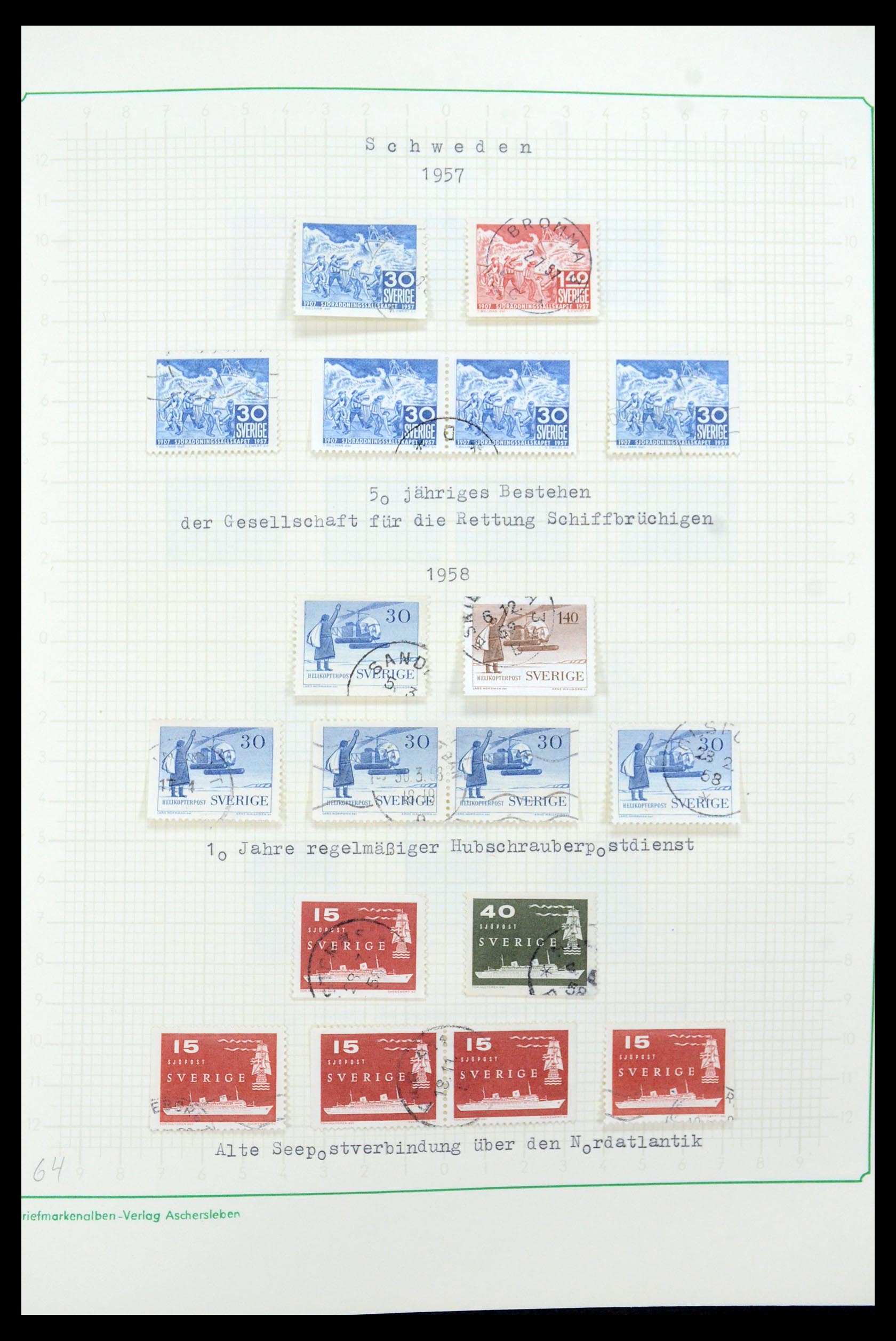 35687 058 - Postzegelverzameling 35687 Zweden 1855-2013.