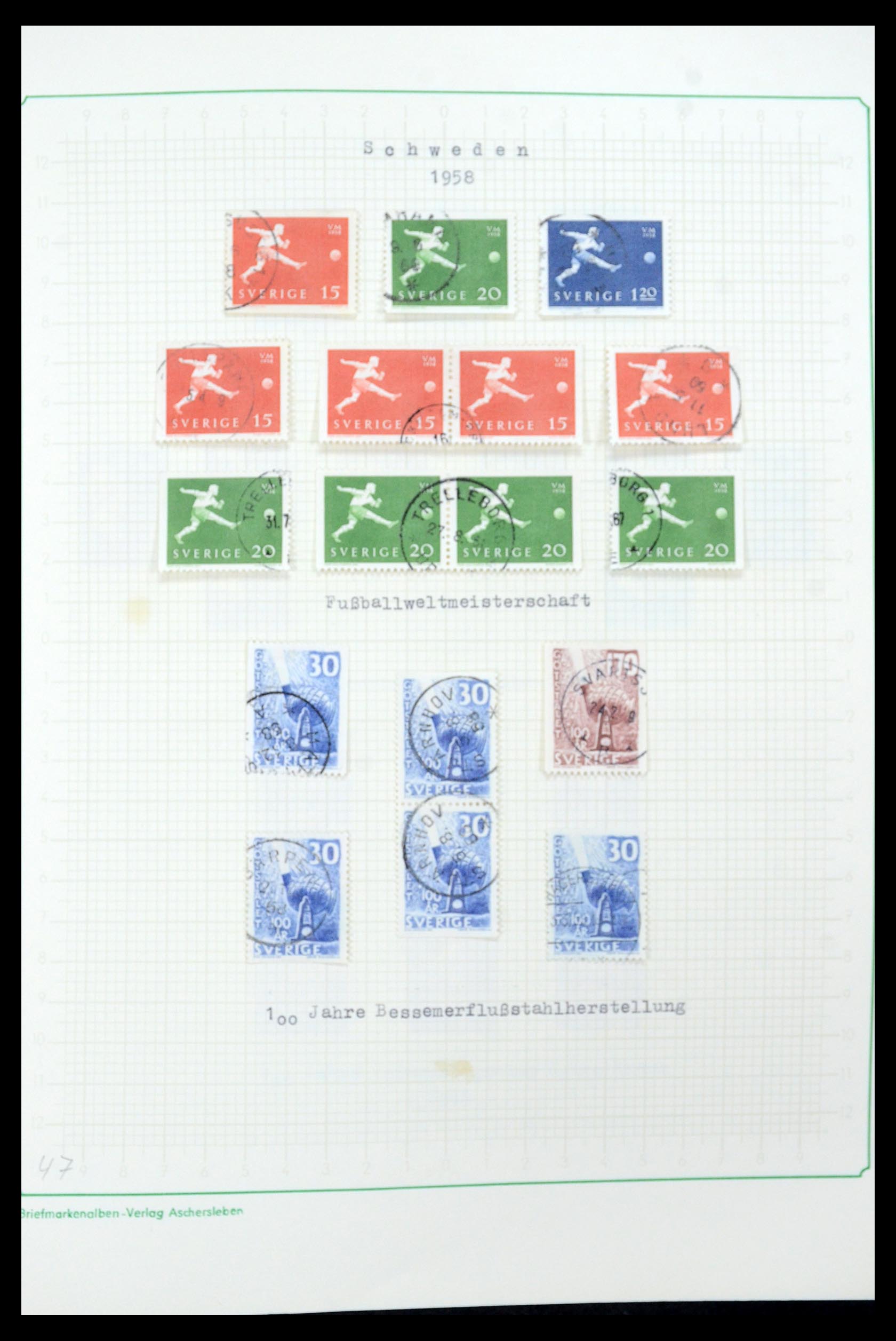 35687 059 - Postzegelverzameling 35687 Zweden 1855-2013.