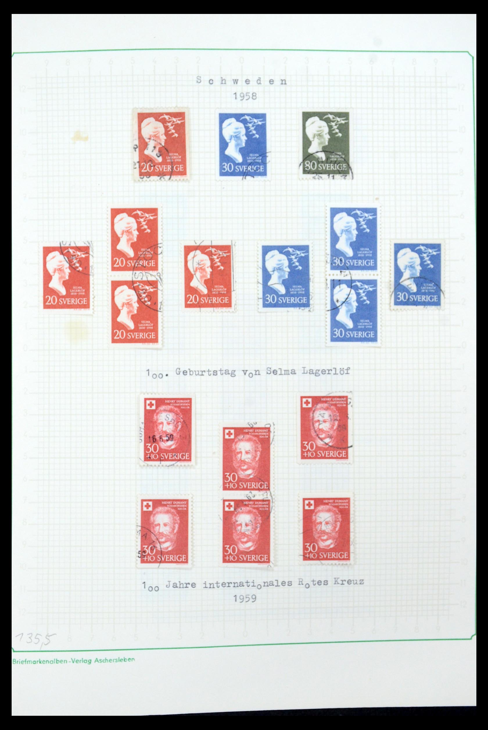 35687 060 - Postzegelverzameling 35687 Zweden 1855-2013.