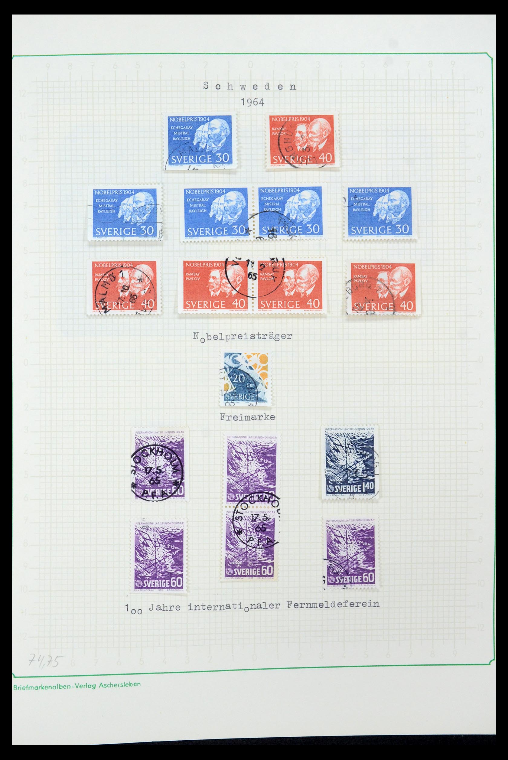 35687 081 - Stamp Collection 35687 Sweden 1855-2013.