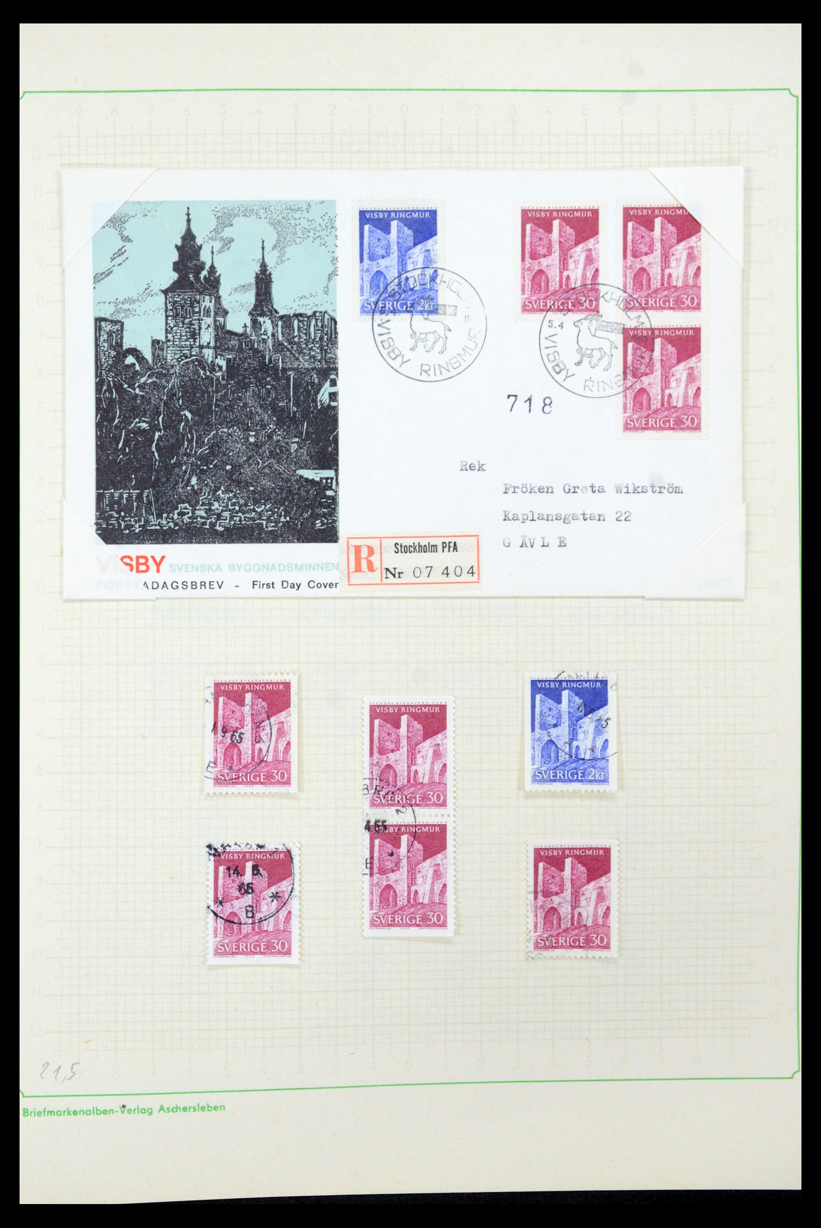 35687 082 - Postzegelverzameling 35687 Zweden 1855-2013.