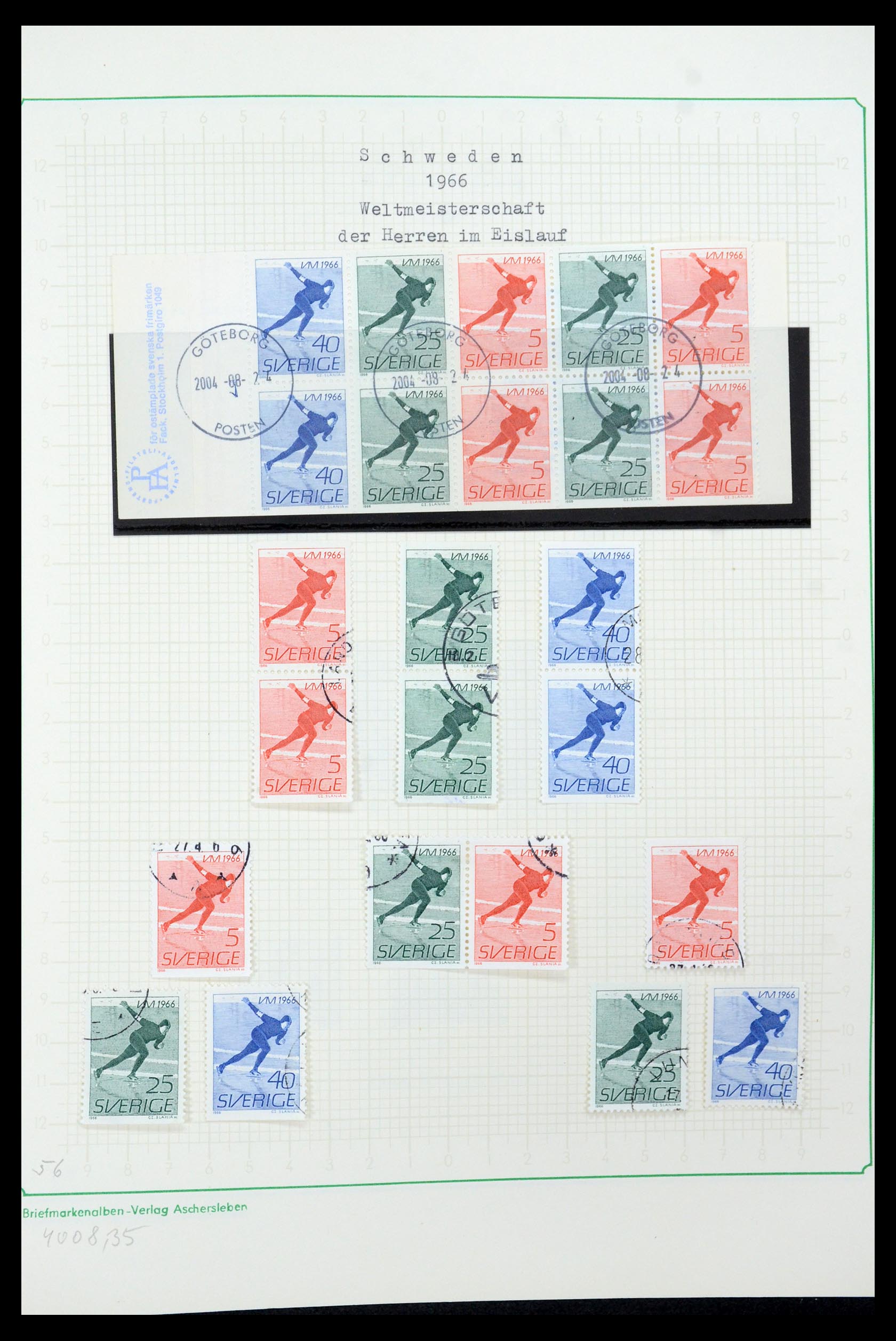 35687 084 - Postzegelverzameling 35687 Zweden 1855-2013.