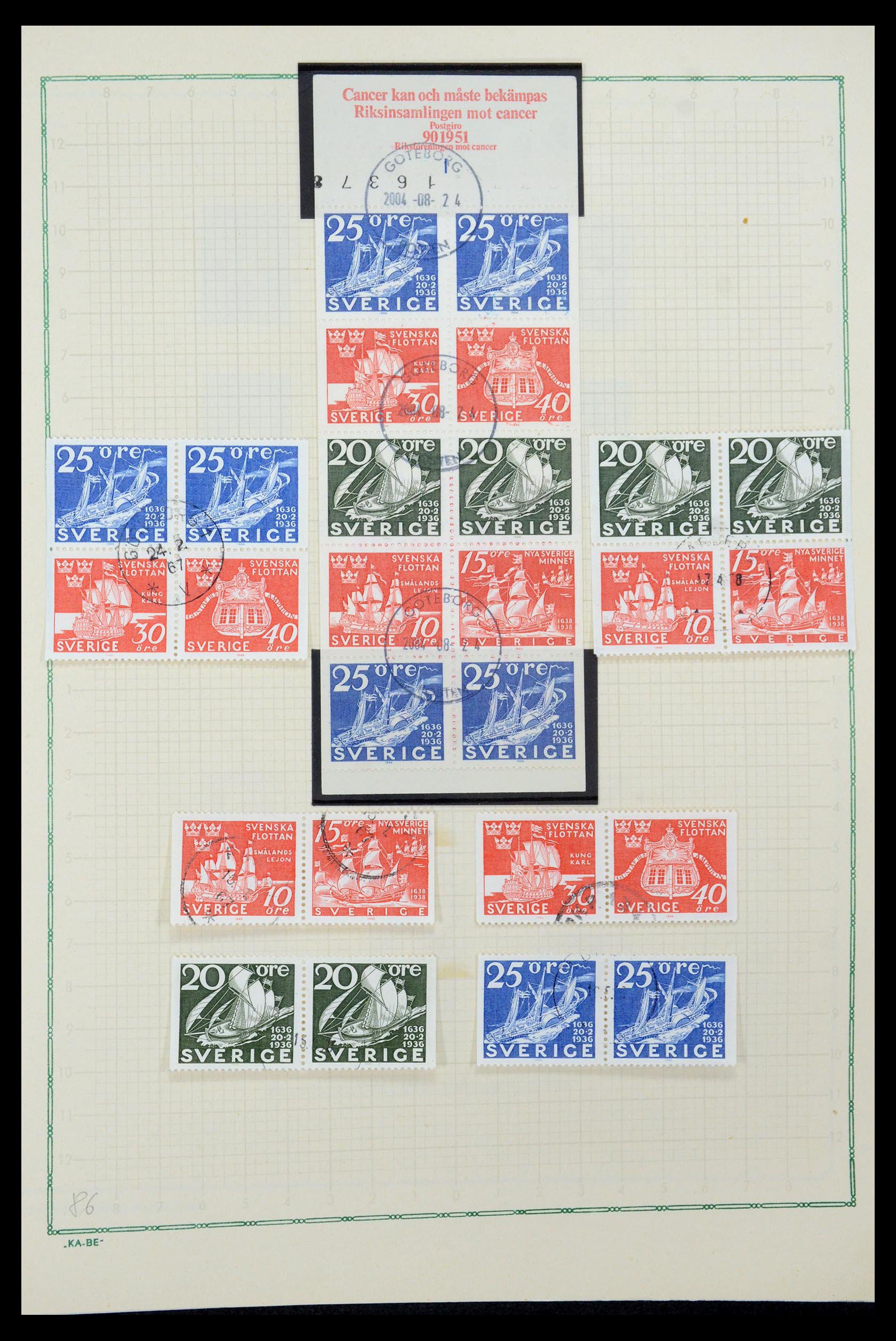 35687 091 - Postzegelverzameling 35687 Zweden 1855-2013.
