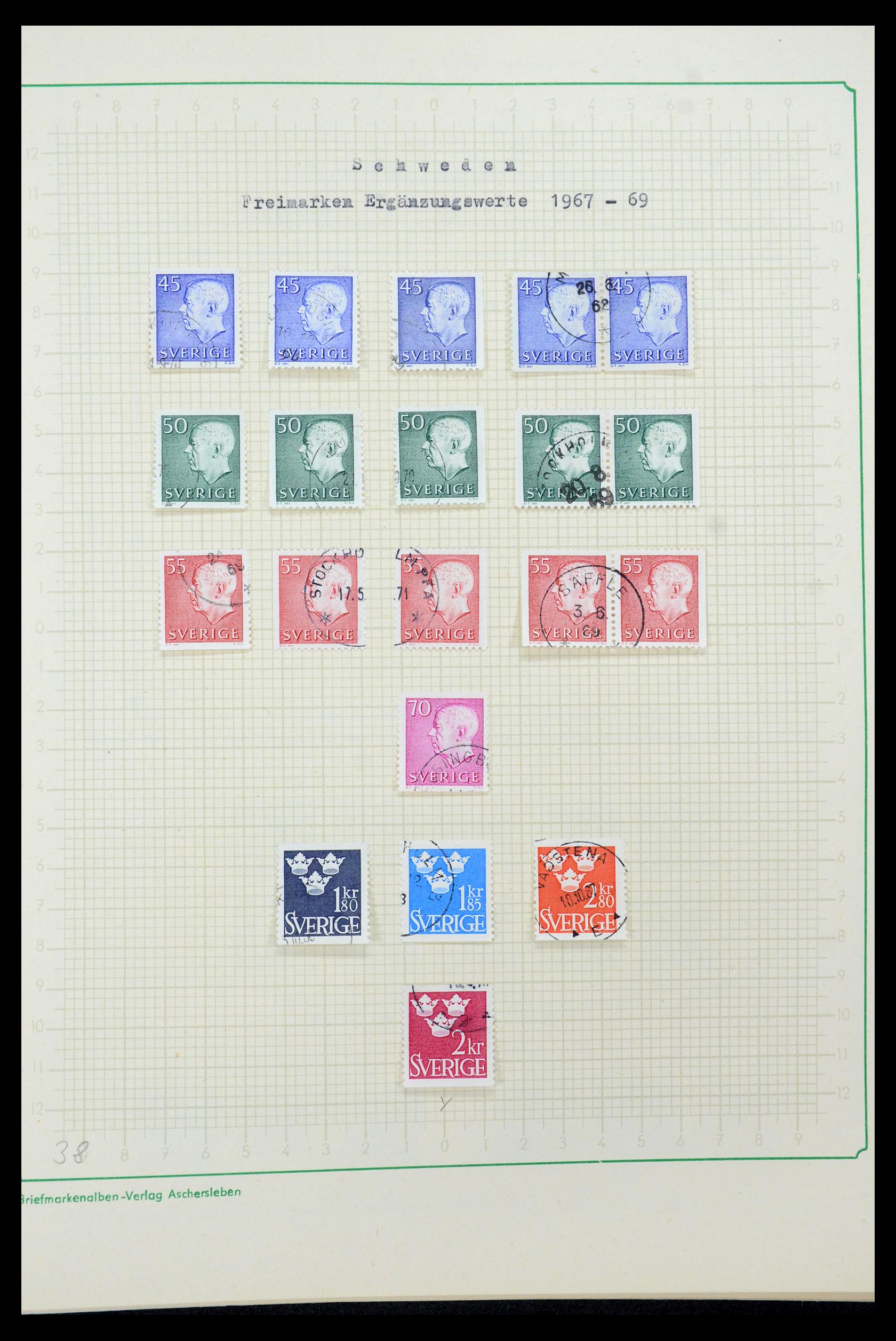 35687 095 - Postzegelverzameling 35687 Zweden 1855-2013.
