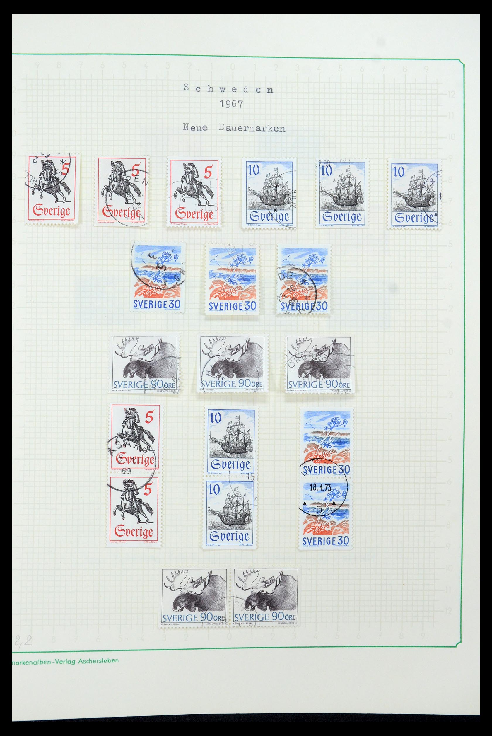 35687 100 - Postzegelverzameling 35687 Zweden 1855-2013.
