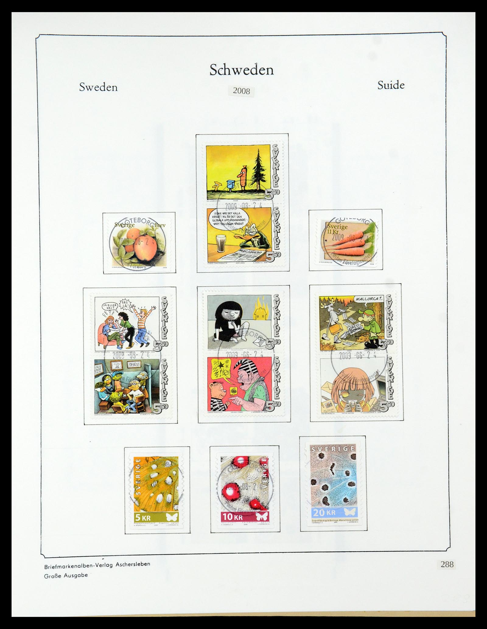 35687 528 - Postzegelverzameling 35687 Zweden 1855-2013.