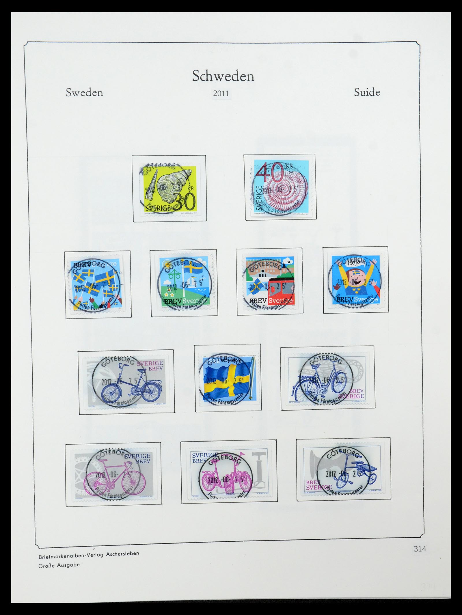 35687 556 - Stamp Collection 35687 Sweden 1855-2013.