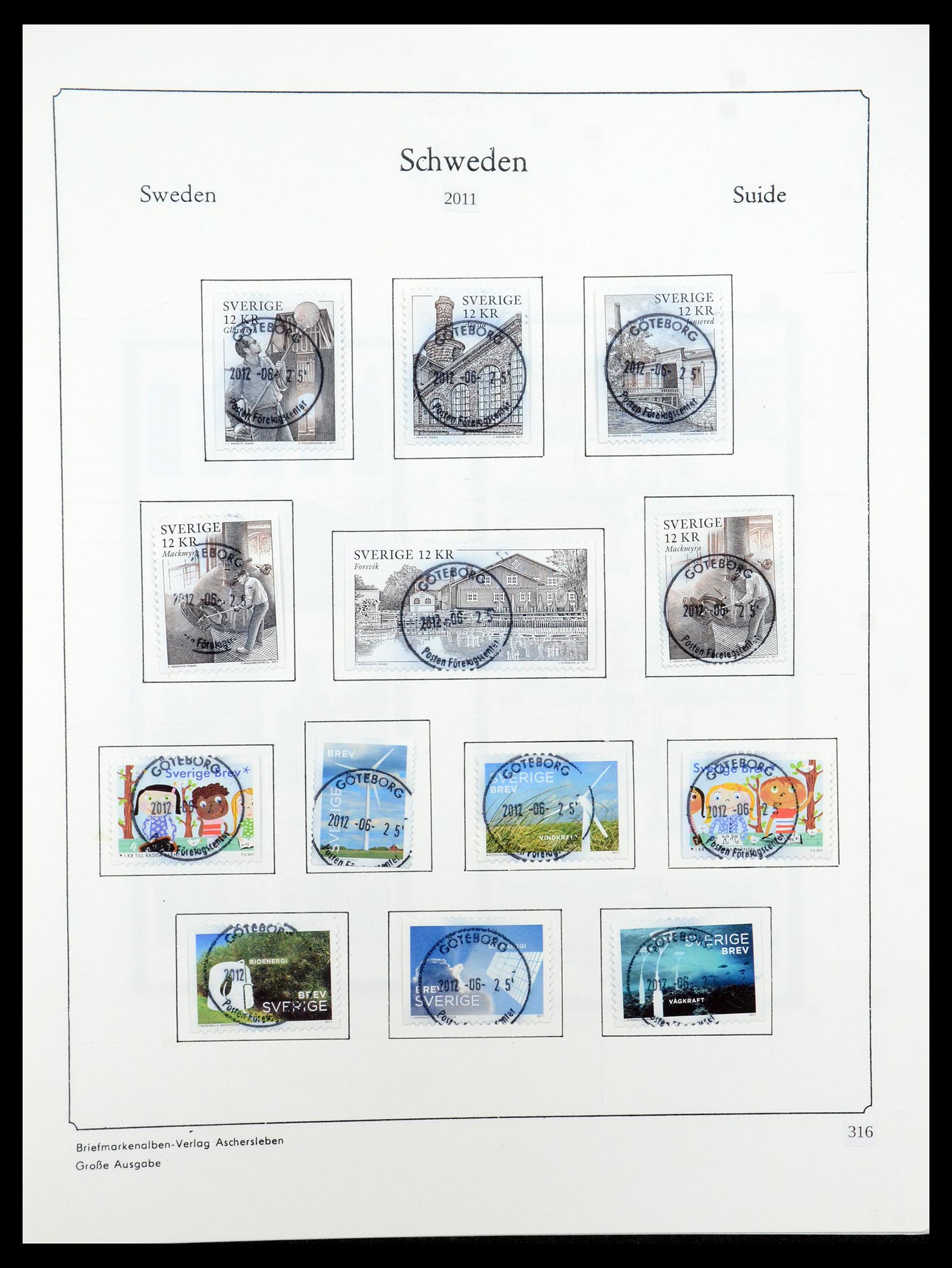 35687 558 - Postzegelverzameling 35687 Zweden 1855-2013.