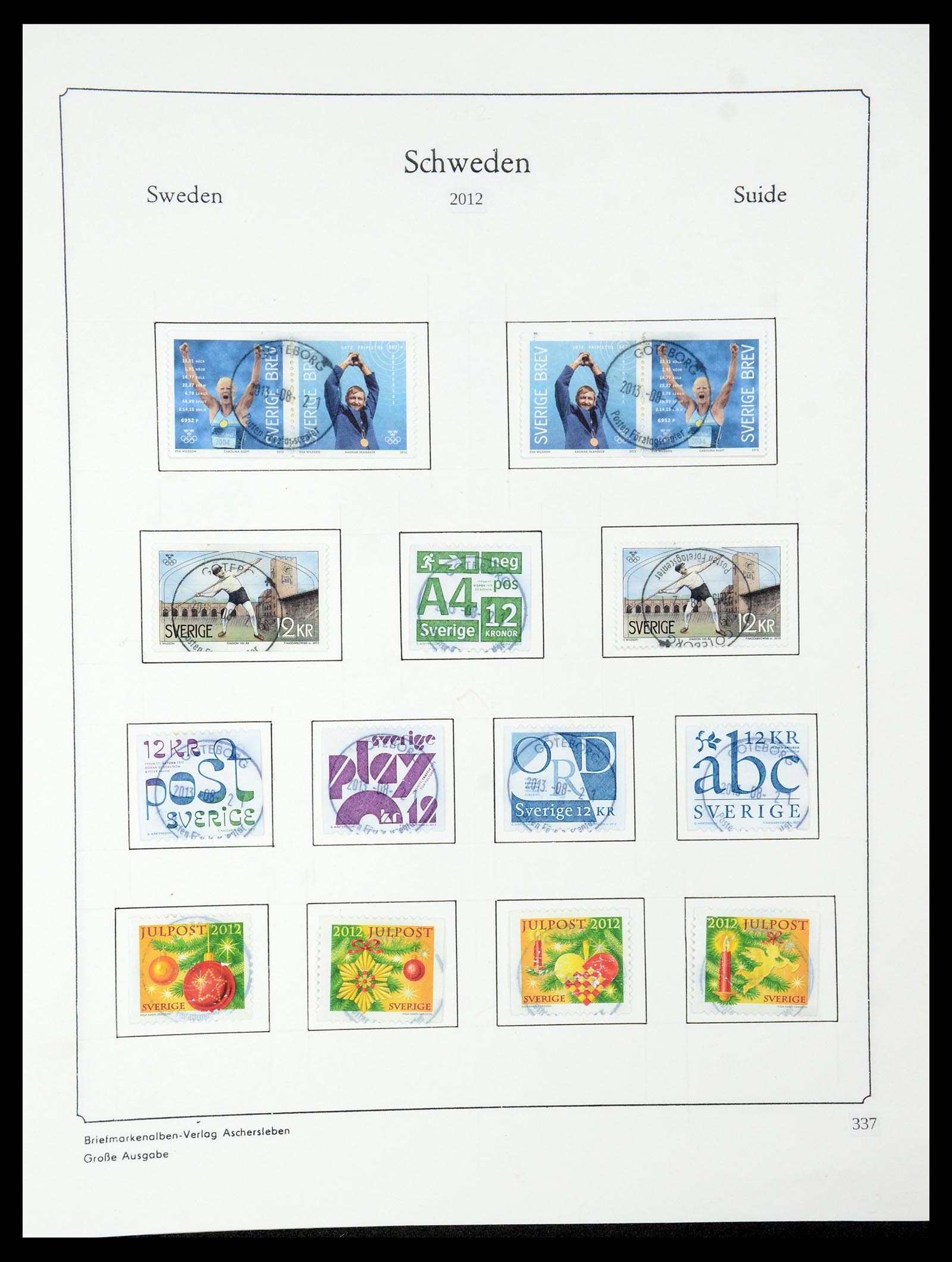 35687 579 - Postzegelverzameling 35687 Zweden 1855-2013.