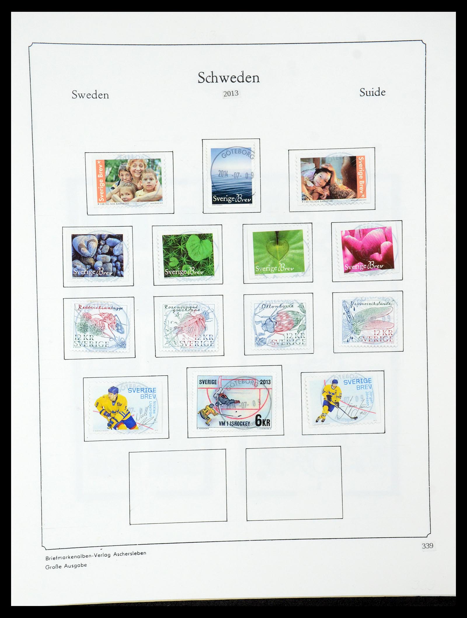 35687 580 - Postzegelverzameling 35687 Zweden 1855-2013.