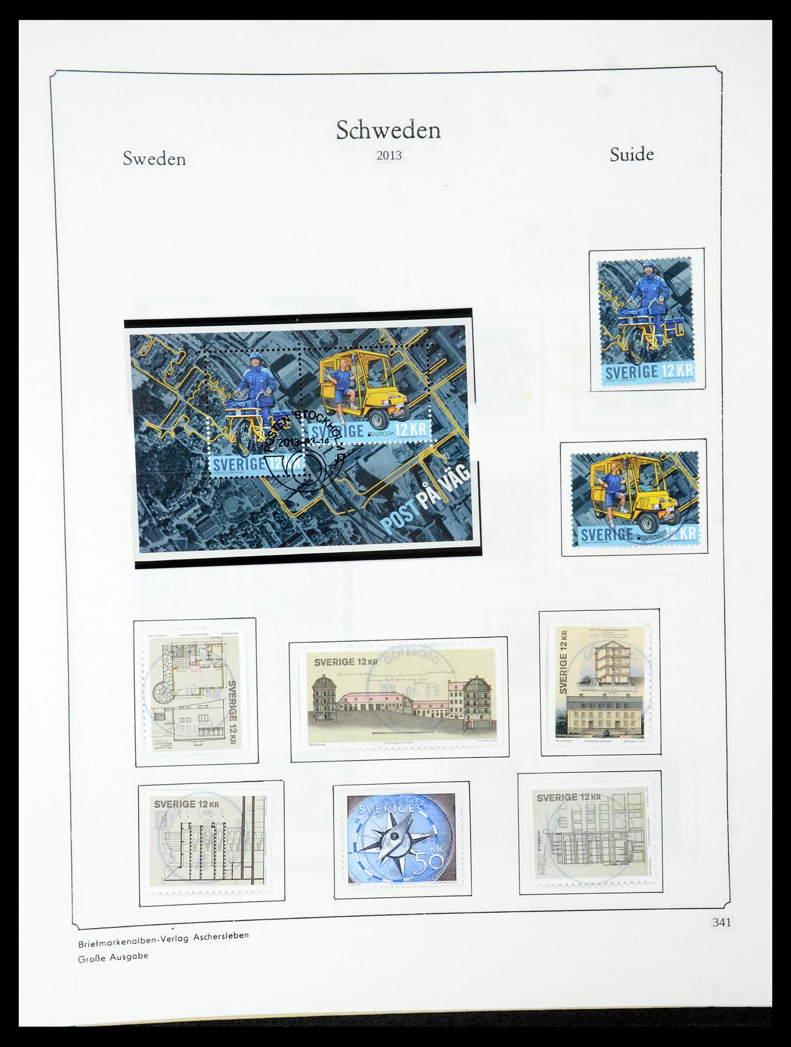 35687 582 - Postzegelverzameling 35687 Zweden 1855-2013.