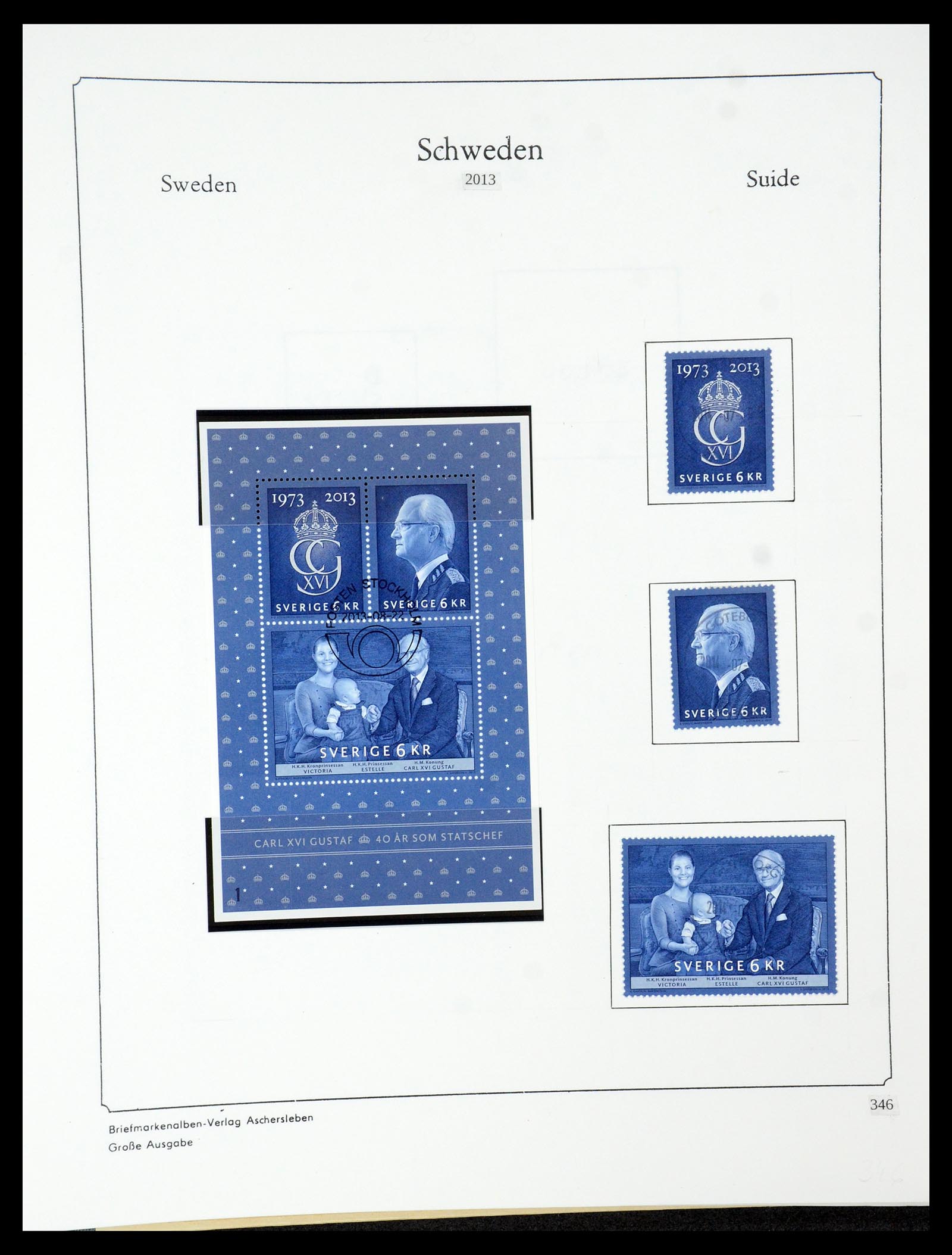 35687 586 - Postzegelverzameling 35687 Zweden 1855-2013.
