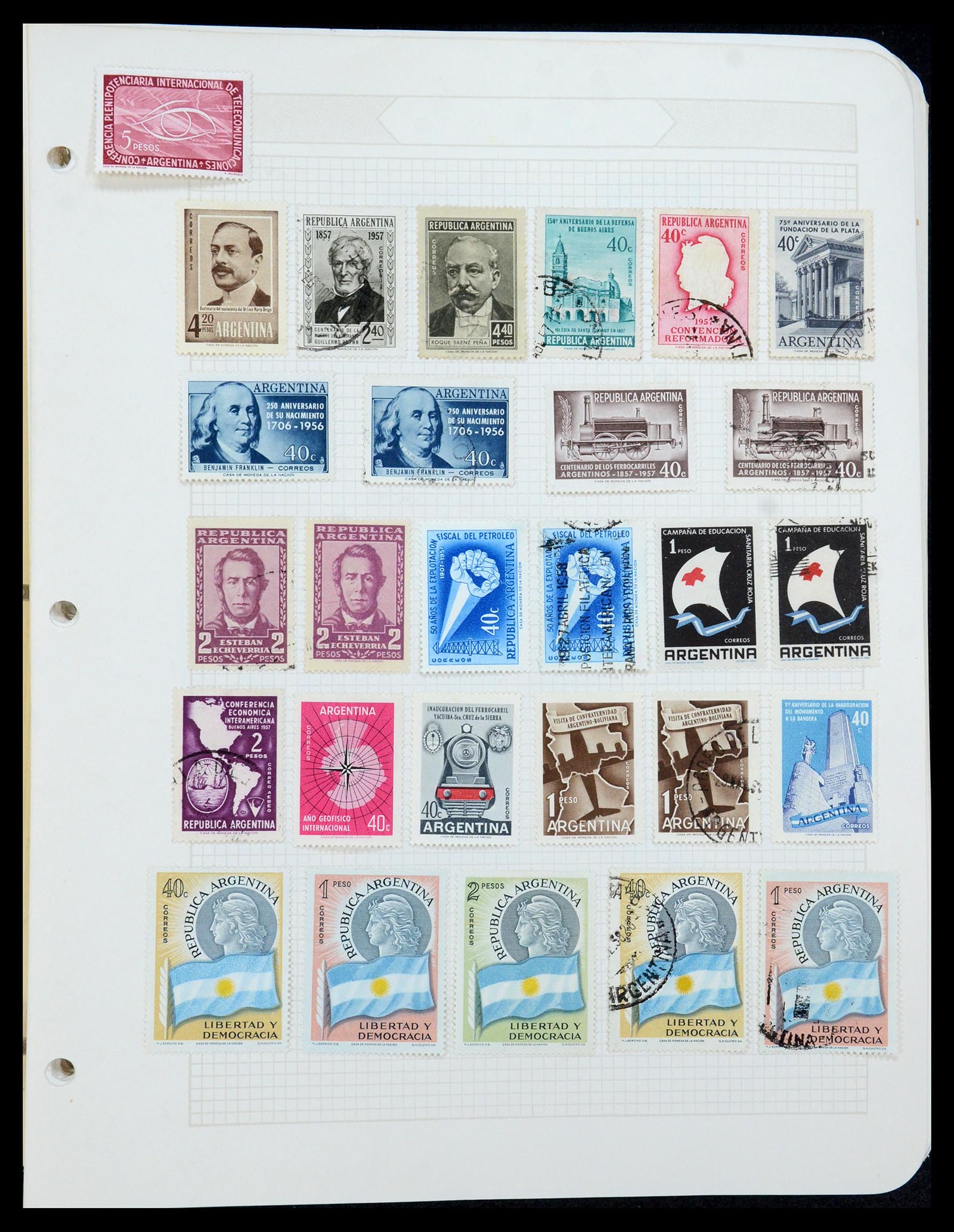 35688 525 - Postzegelverzameling 35688 Latijns Amerika 1860-1980.