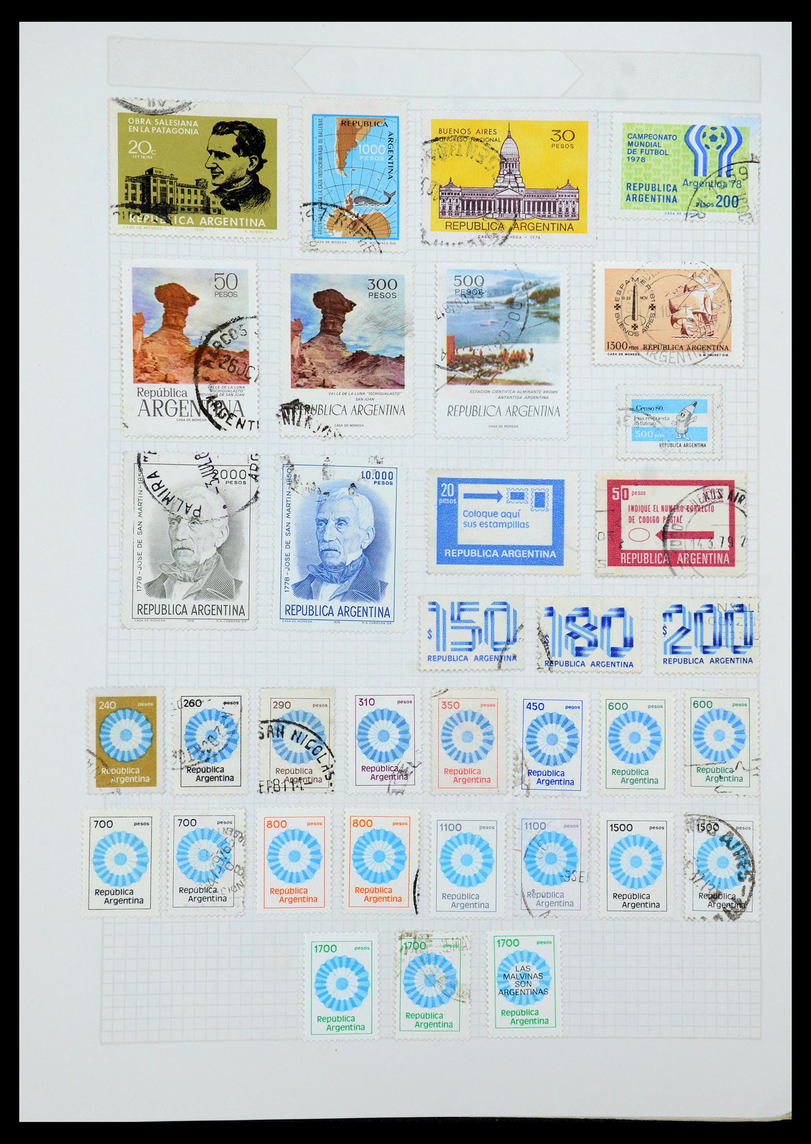 35688 539 - Postzegelverzameling 35688 Latijns Amerika 1860-1980.