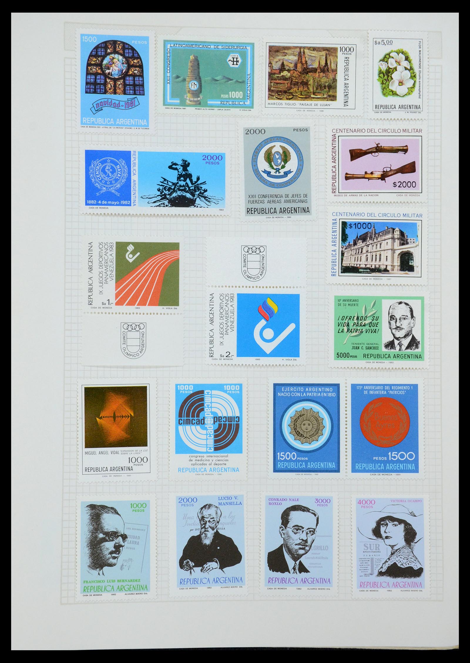 35688 541 - Postzegelverzameling 35688 Latijns Amerika 1860-1980.